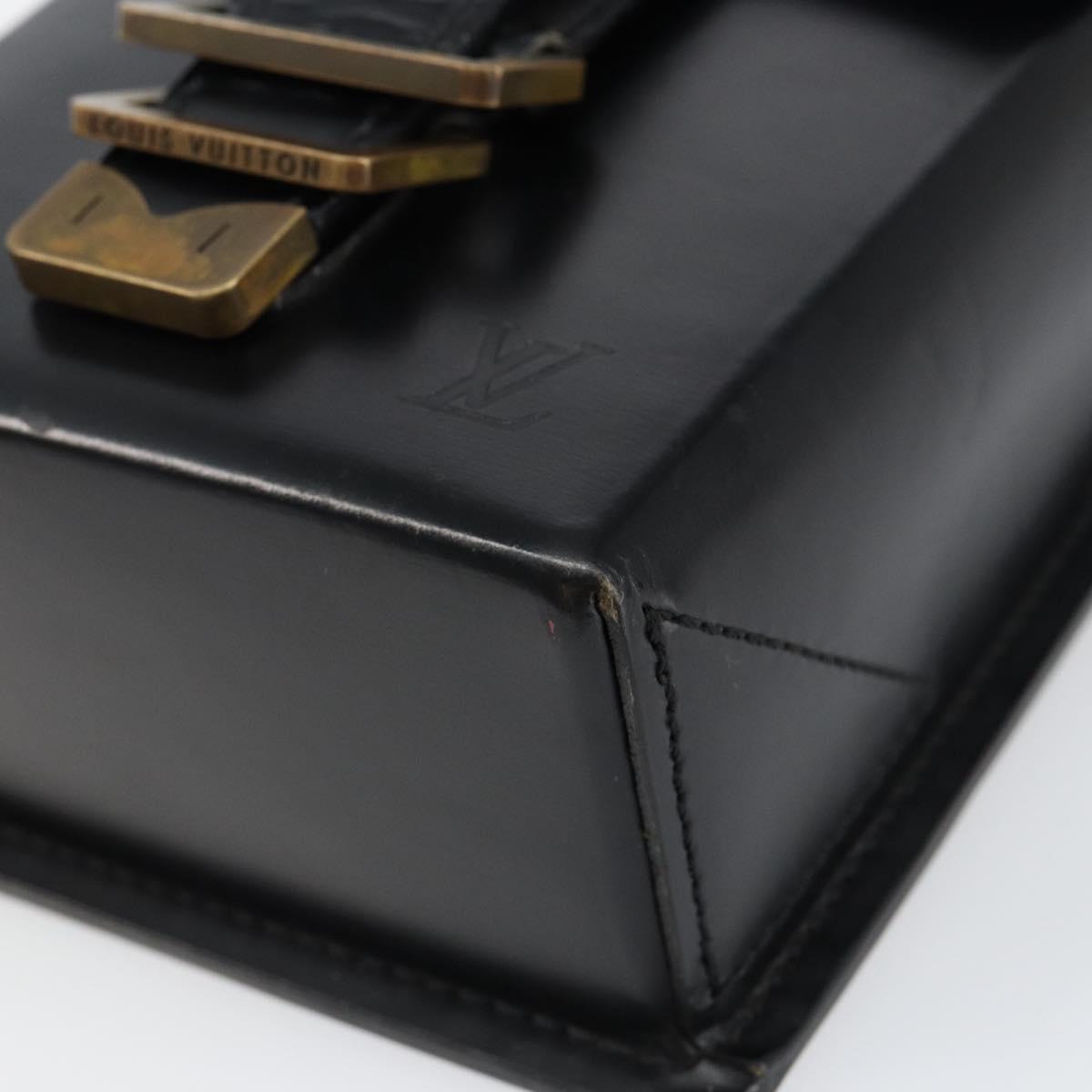 LOUIS VUITTON Pister Shoulder Bag Leather Black M92222 LV Auth bs30025