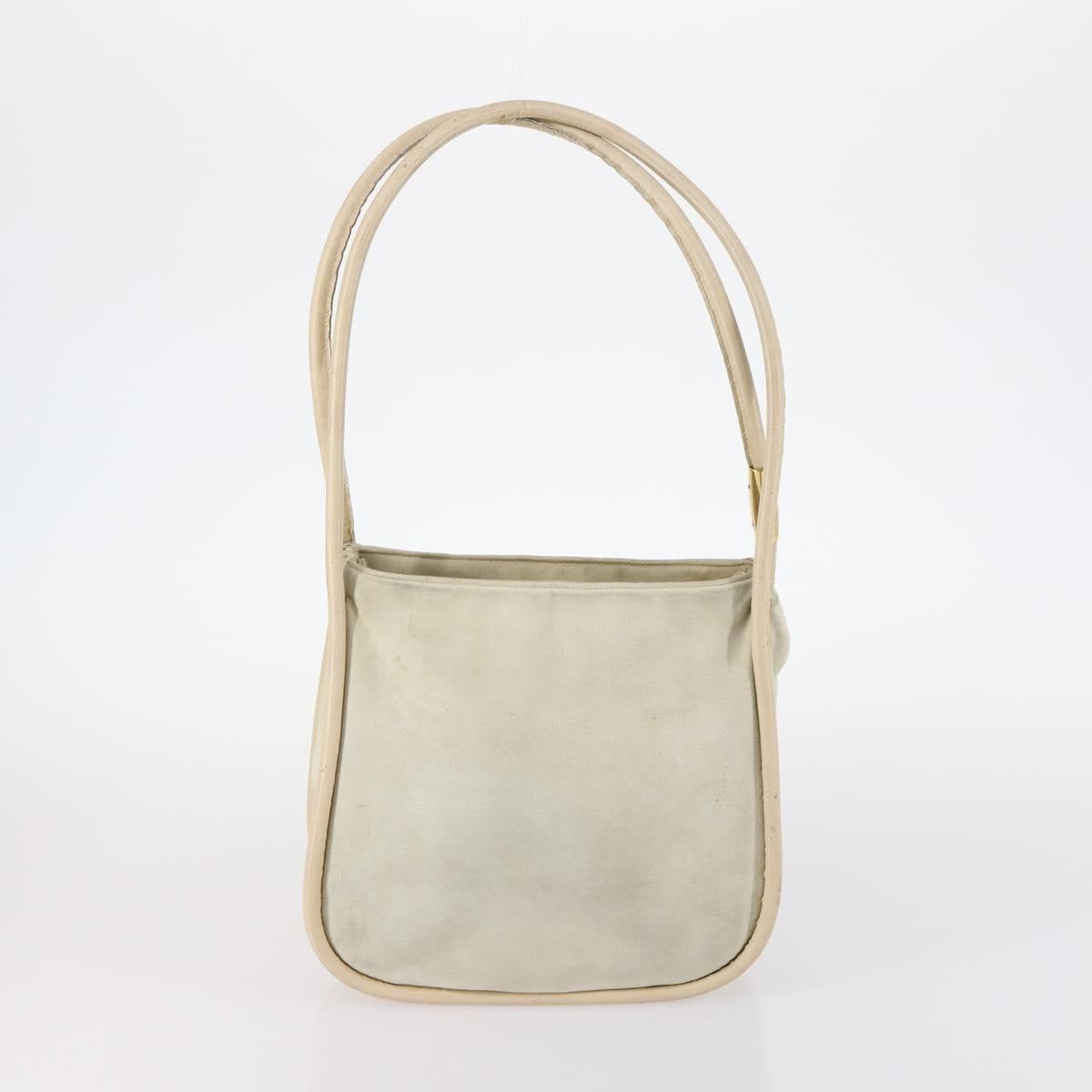 GUCCI Shoulder Bag Leather Enamel 5Set Brown Black Auth bs30027