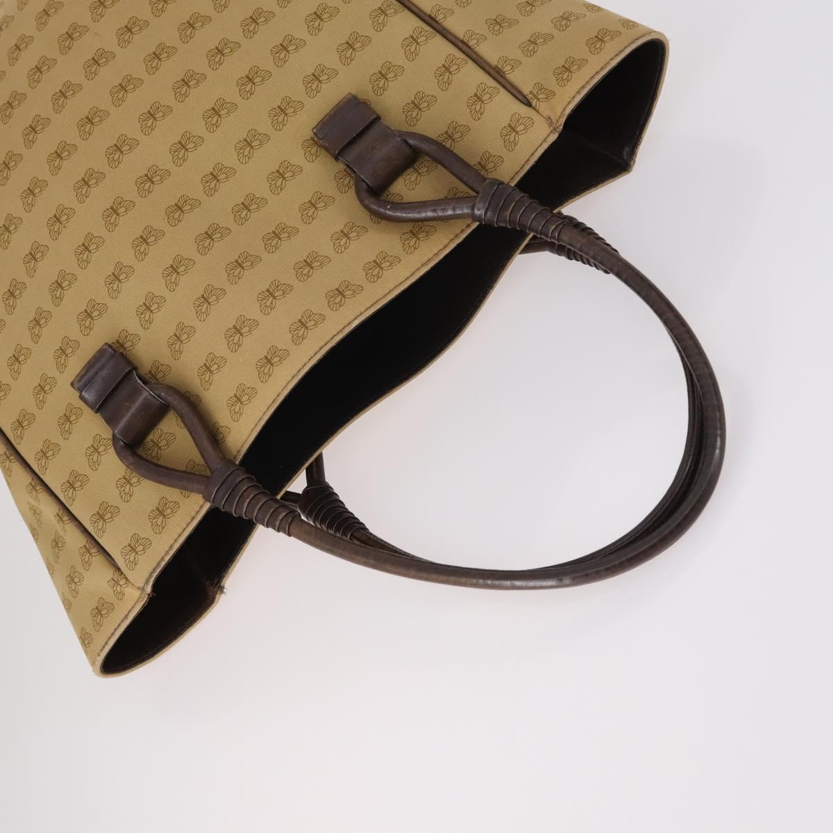 BOTTEGA VENETA Shoulder Bag Nylon 6Set Brown Black beige Auth bs30029