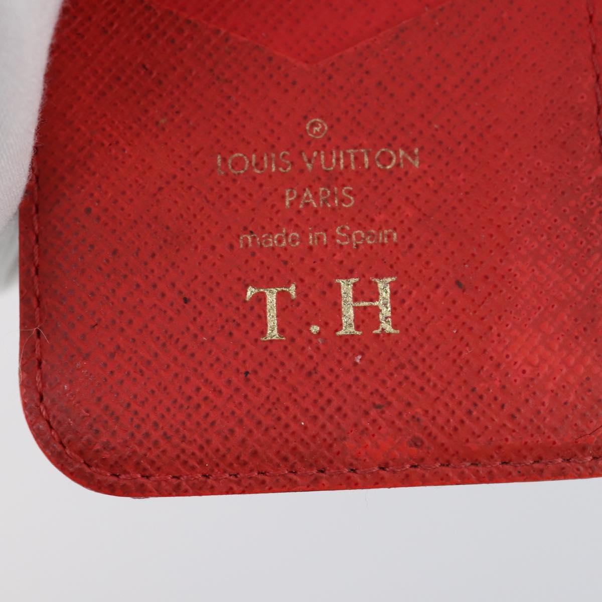 LOUIS VUITTON Monogram Epi Wallet 5Set Red White LV Auth bs30031