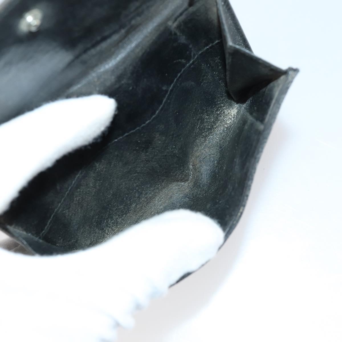 GUCCI GG Canvas Wallet Leather 10 Set Beige Black Auth bs30034