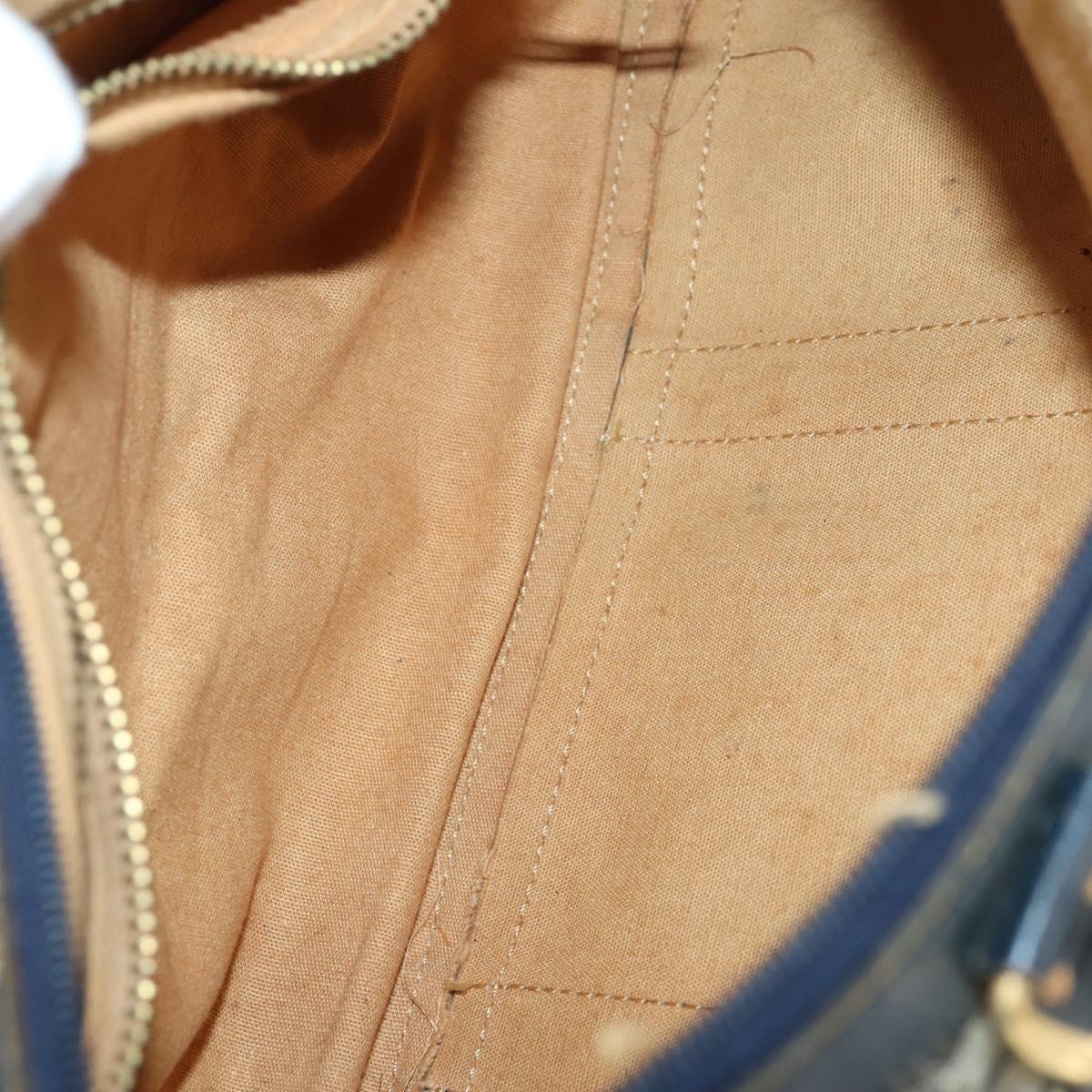 CELINE Macadam Canvas Hand Bag PVC Canvas 6Set Beige Navy black Auth bs30037