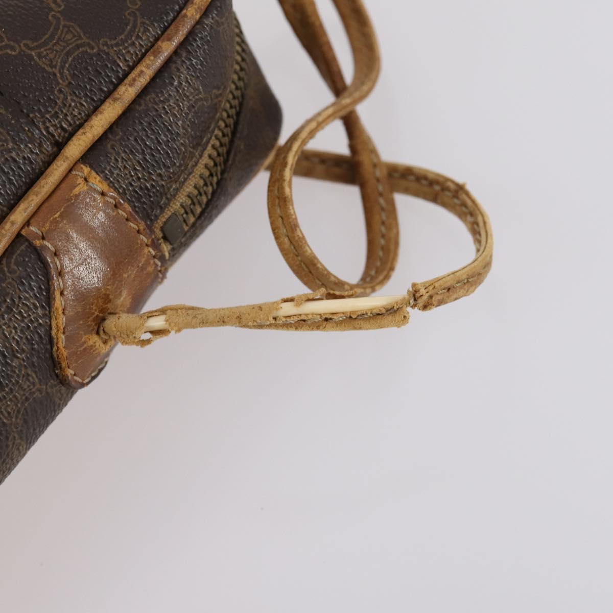 CELINE Macadam Canvas Hand Bag PVC Canvas 6Set Beige Navy black Auth bs30037