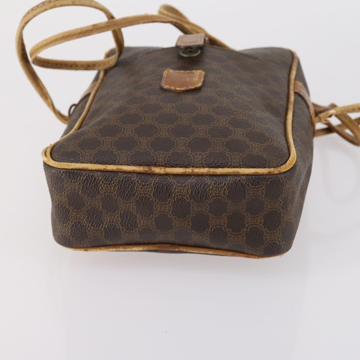 CELINE Macadam Canvas Hand Bag PVC Canvas 6Set Beige Navy black Auth bs30037