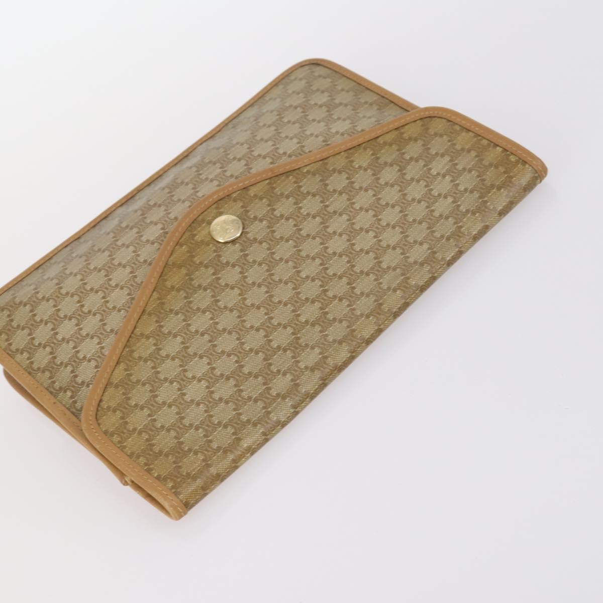 CELINE Macadam Canvas Hand Bag PVC Canvas 6Set Beige Navy black Auth bs30037