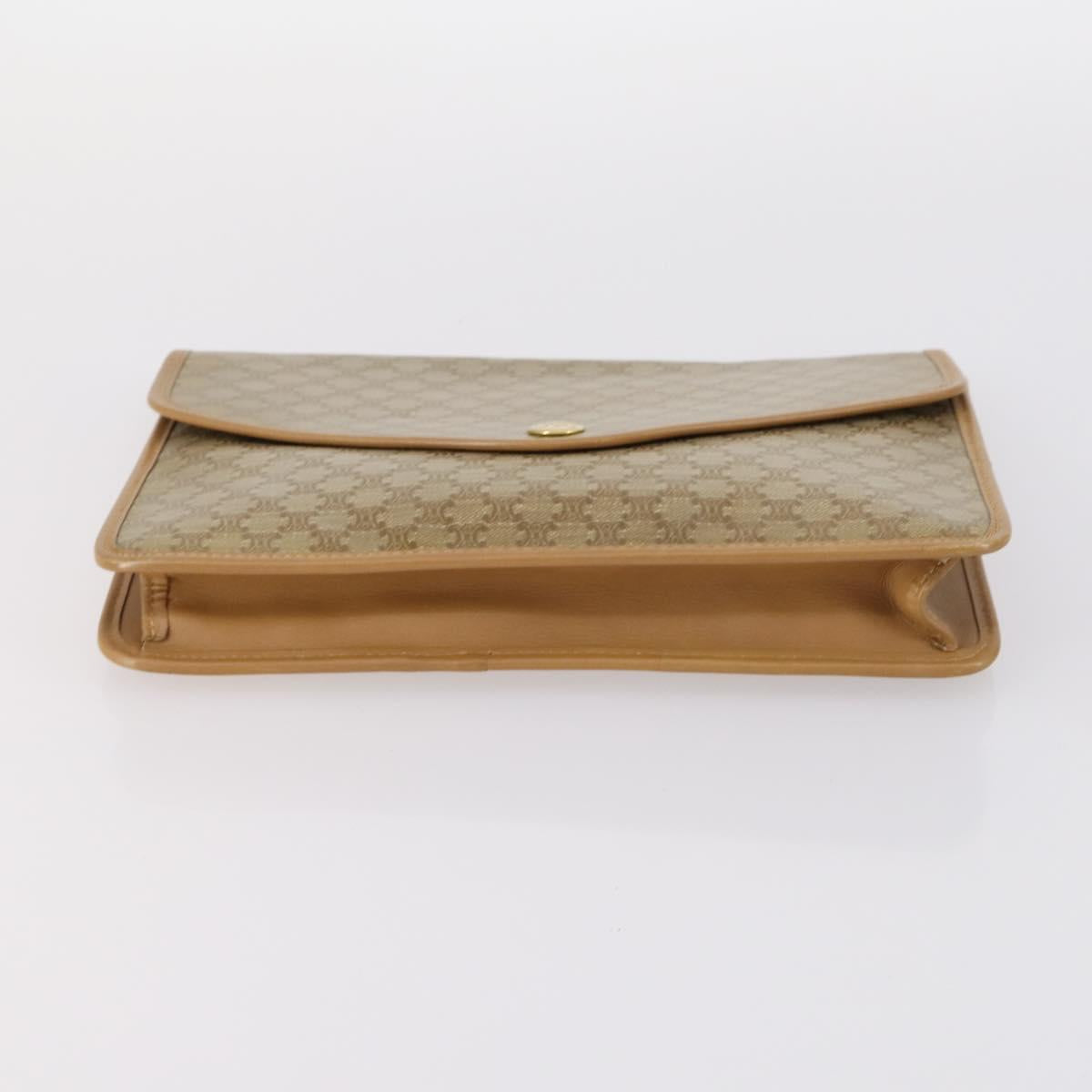 CELINE Macadam Canvas Hand Bag PVC Canvas 6Set Beige Navy black Auth bs30037