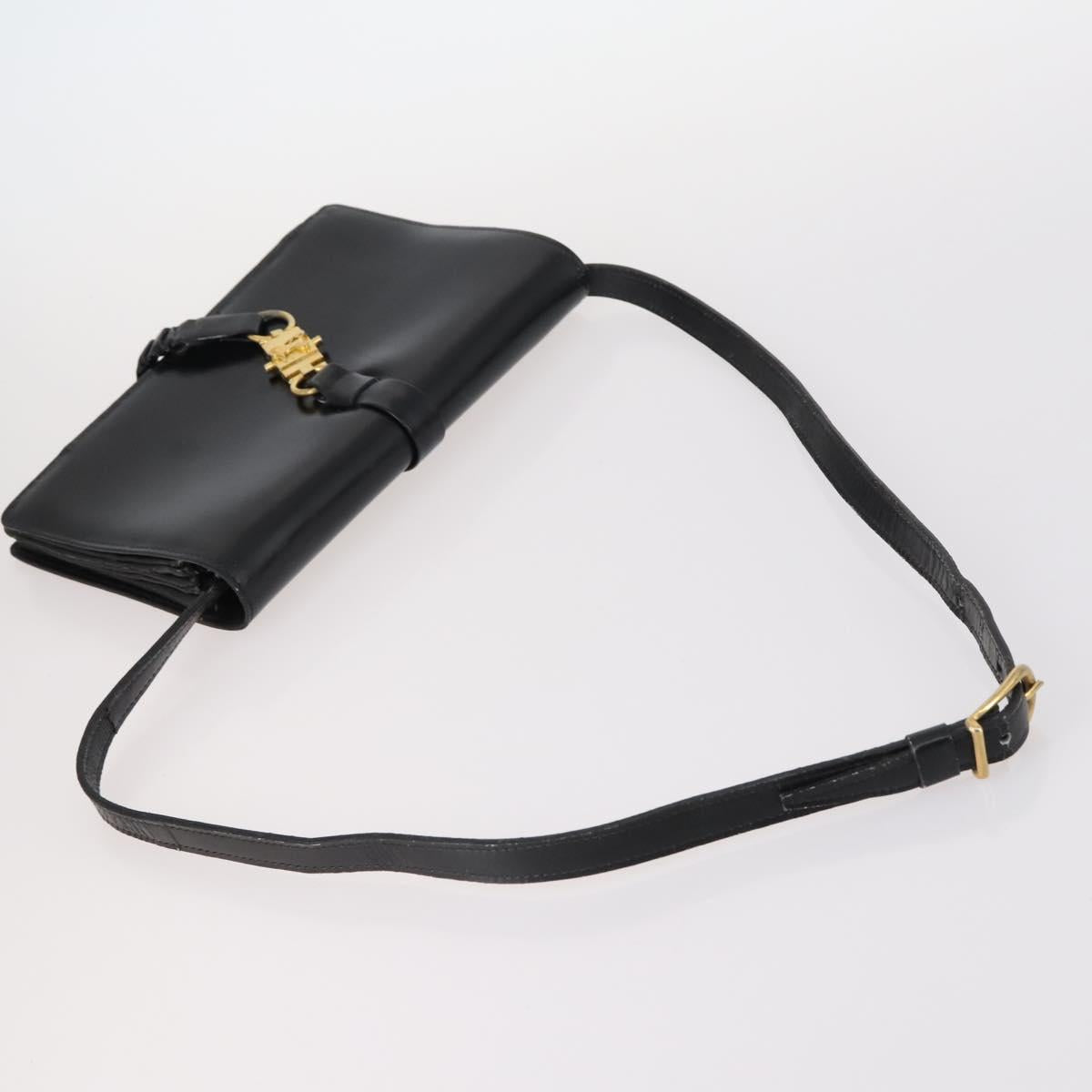 CELINE Macadam Canvas Hand Bag PVC Canvas 6Set Beige Navy black Auth bs30037