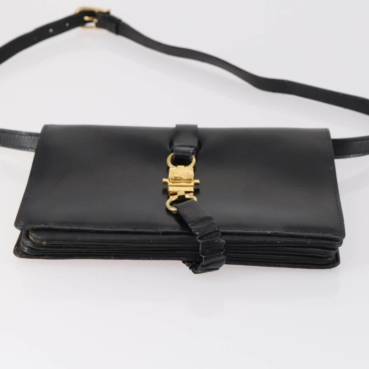 CELINE Macadam Canvas Hand Bag PVC Canvas 6Set Beige Navy black Auth bs30037