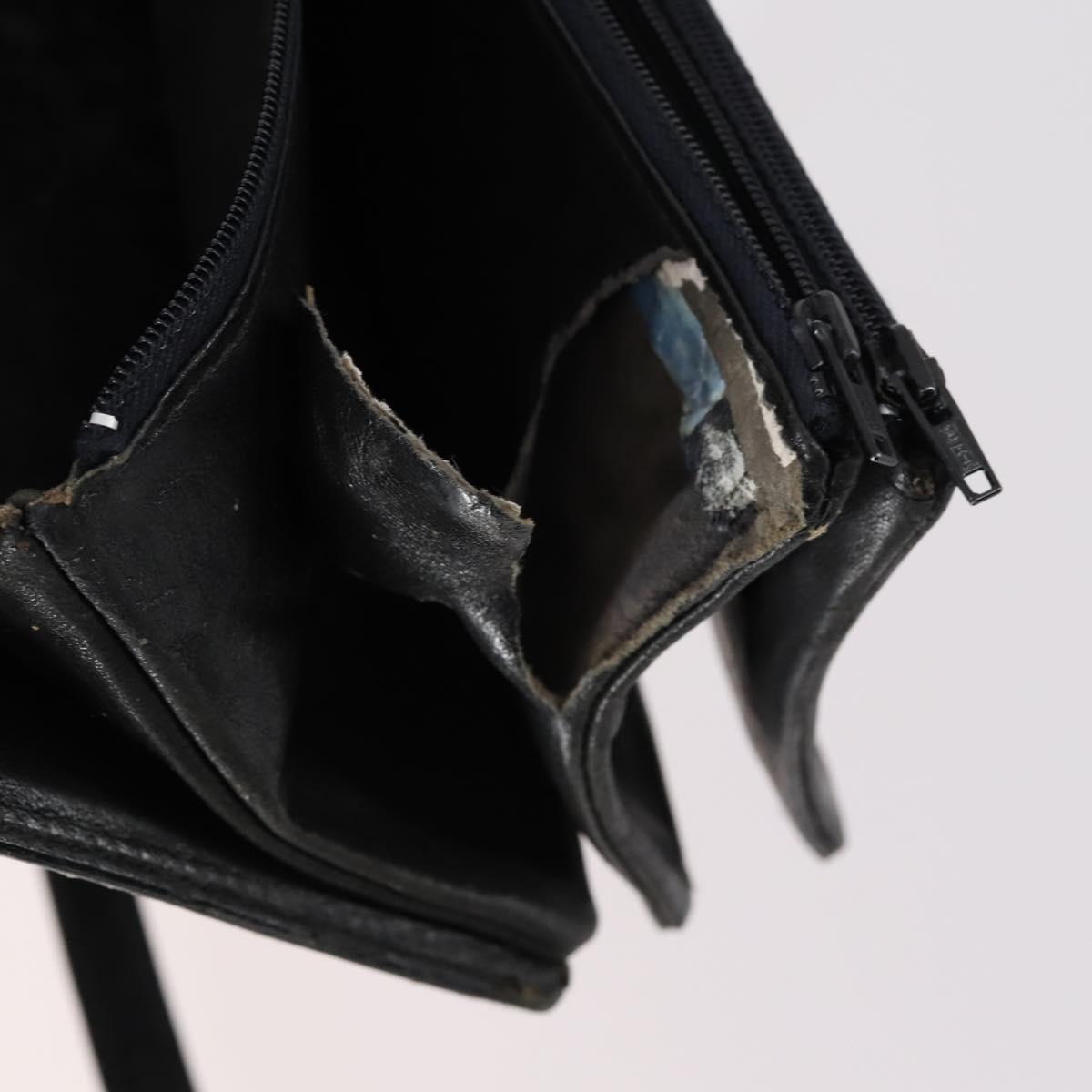 CELINE Macadam Canvas Hand Bag PVC Canvas 6Set Beige Navy black Auth bs30037