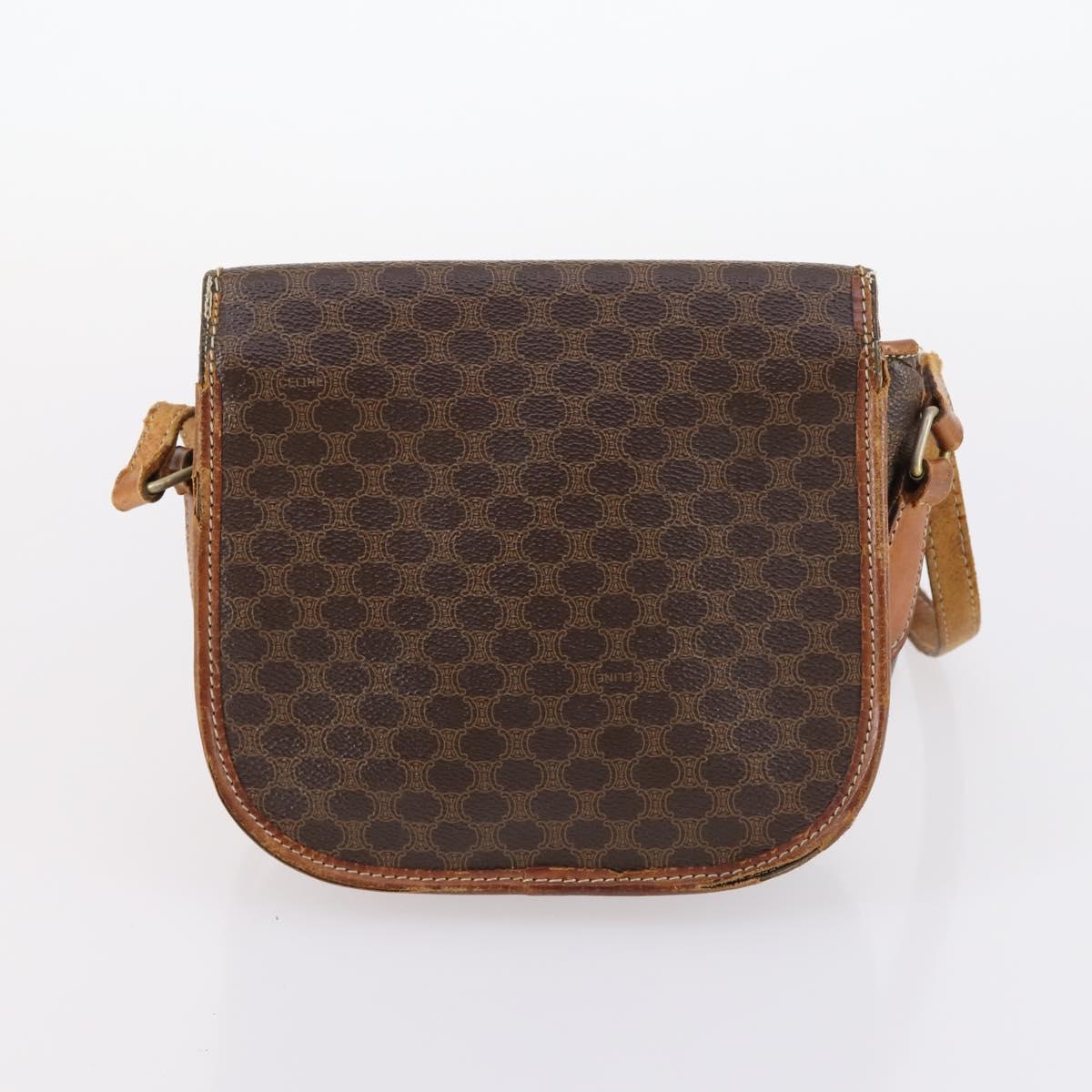 CELINE Macadam Canvas Hand Bag PVC Canvas 6Set Beige Navy black Auth bs30037