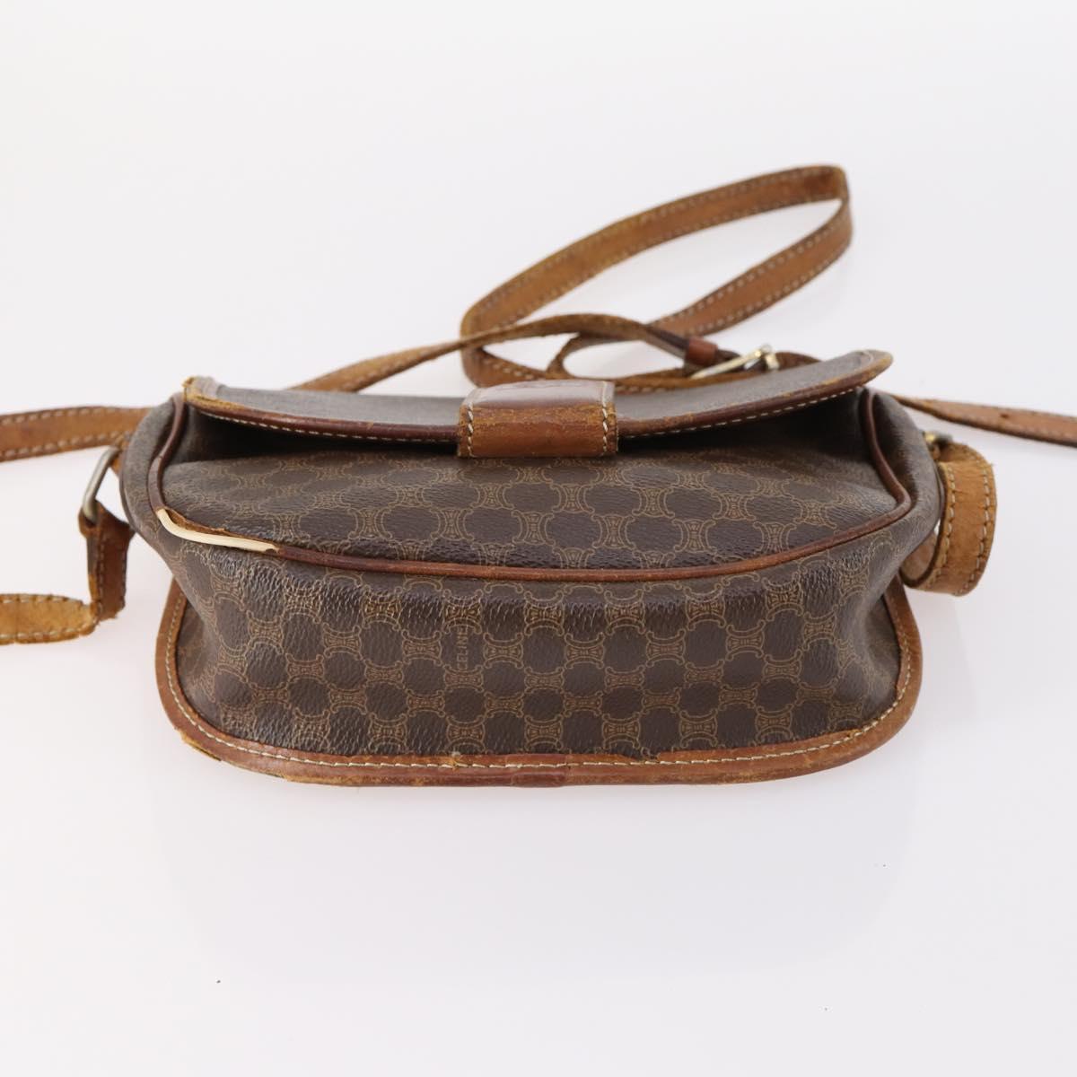 CELINE Macadam Canvas Hand Bag PVC Canvas 6Set Beige Navy black Auth bs30037