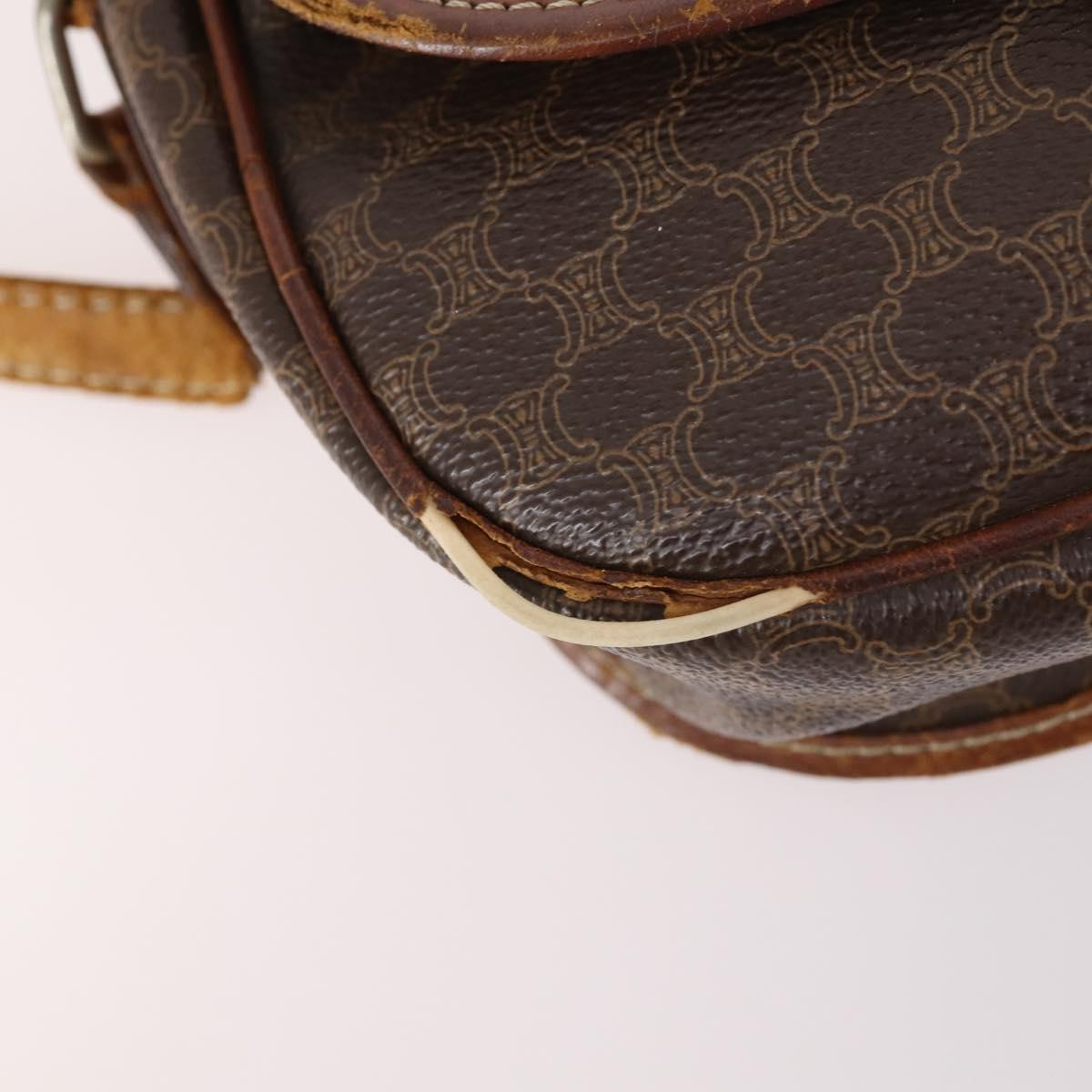 CELINE Macadam Canvas Hand Bag PVC Canvas 6Set Beige Navy black Auth bs30037