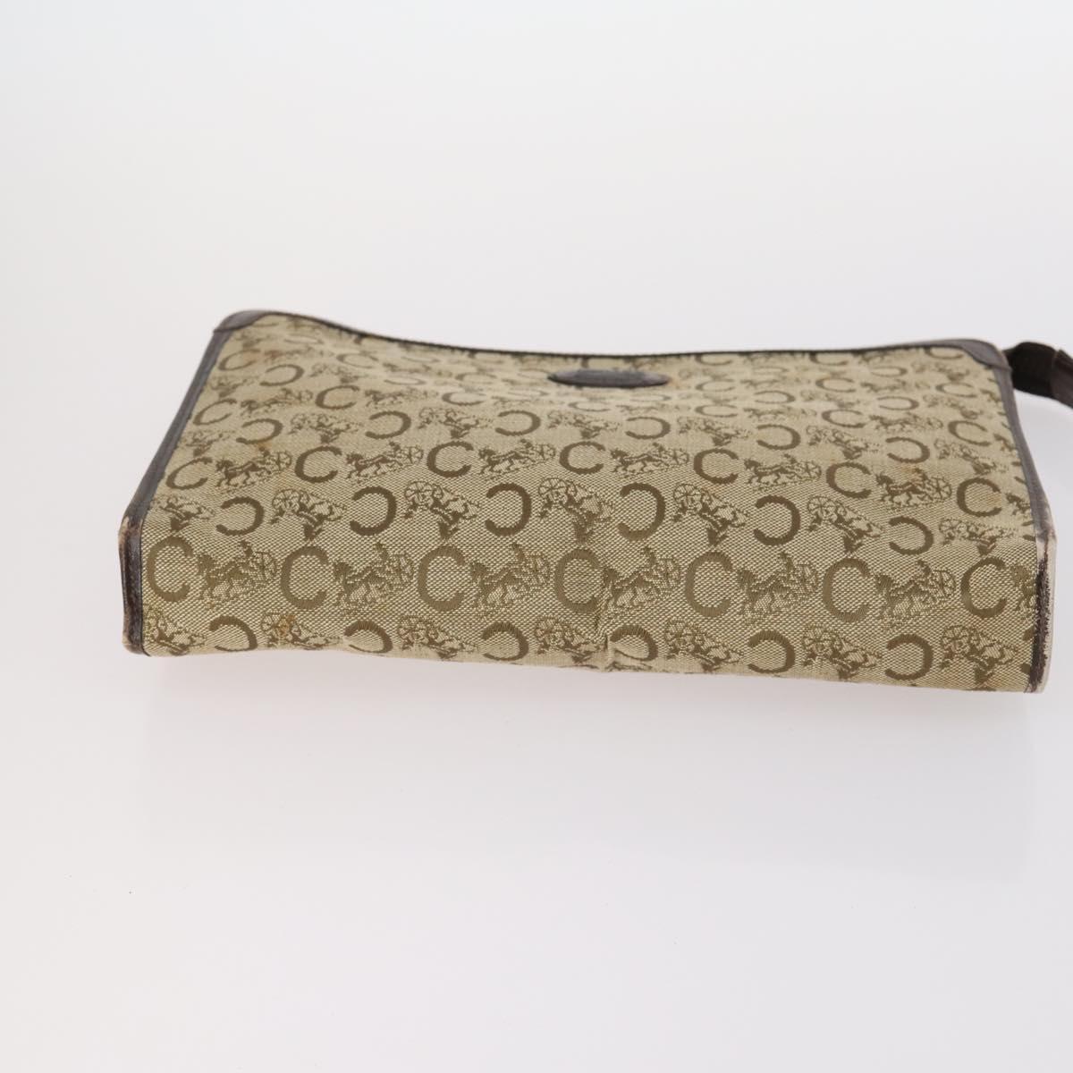 CELINE Macadam Canvas Hand Bag PVC Canvas 6Set Beige Navy black Auth bs30037