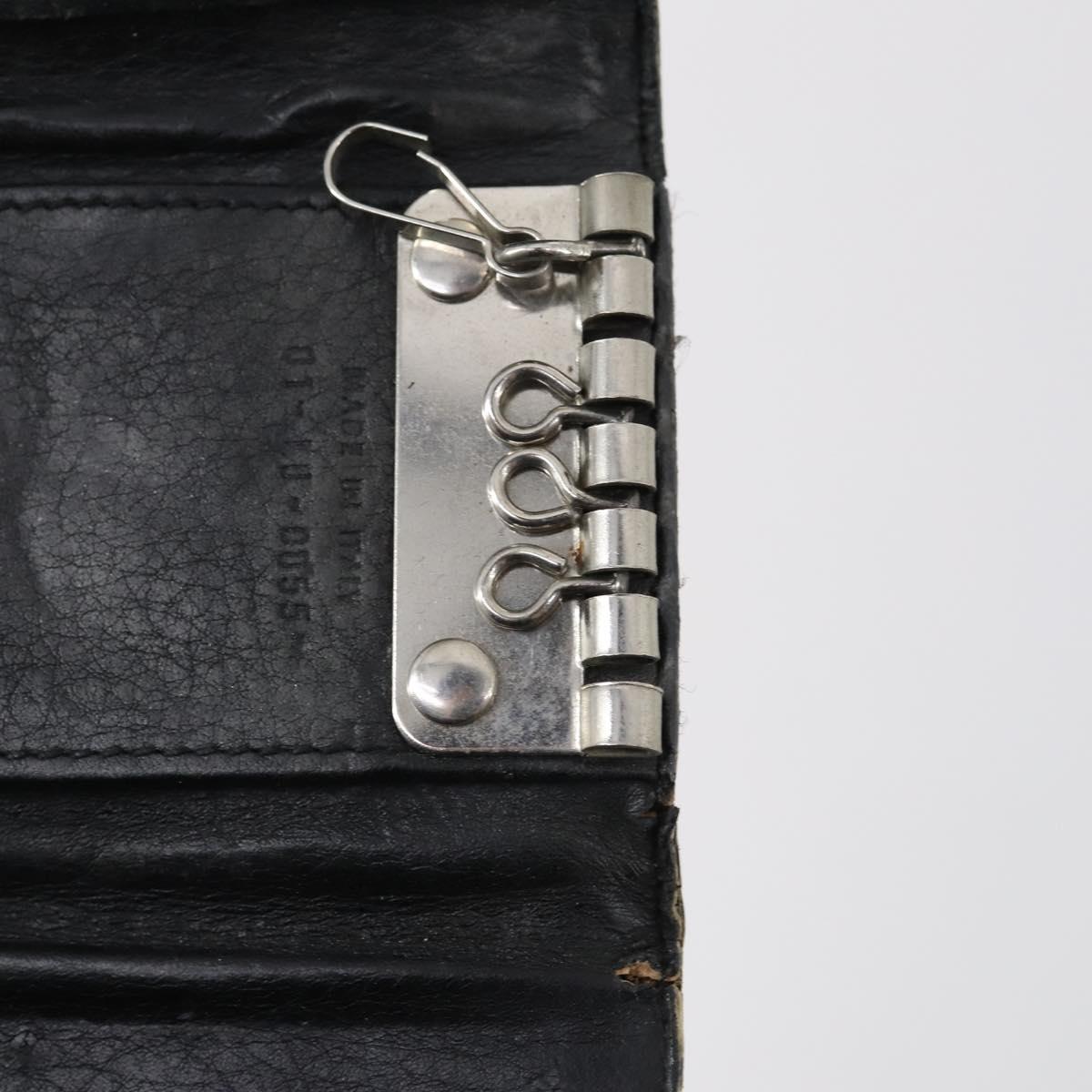 Christian Dior Key Case Leather 7Set Black Pink Brown Auth bs30045