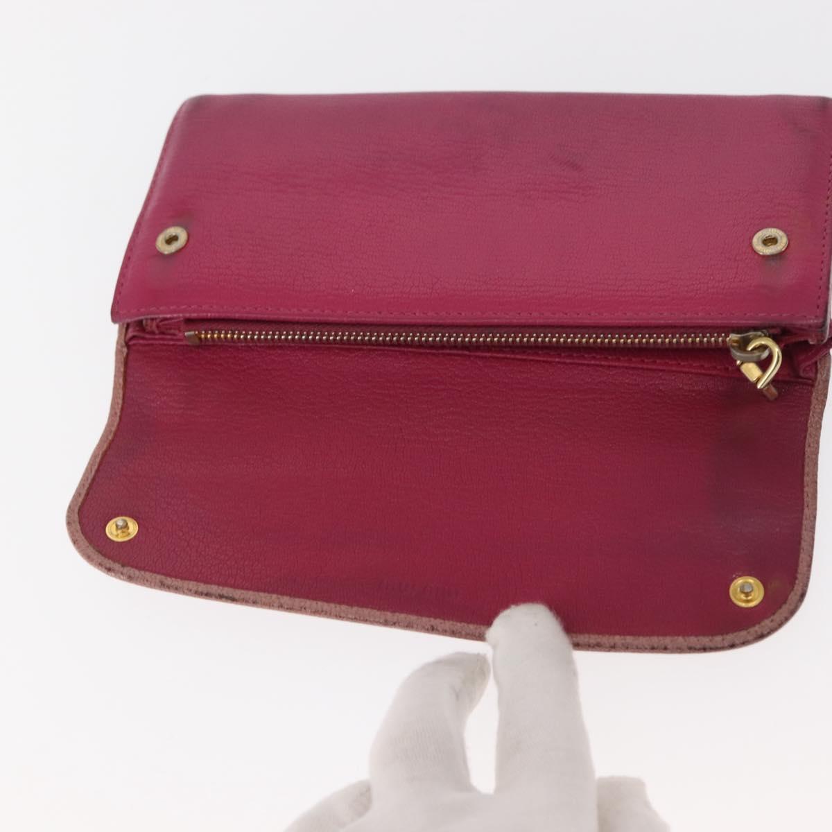 Miu Miu Matelasse Wallet Leather 7Set Blue Black beige Auth bs30046