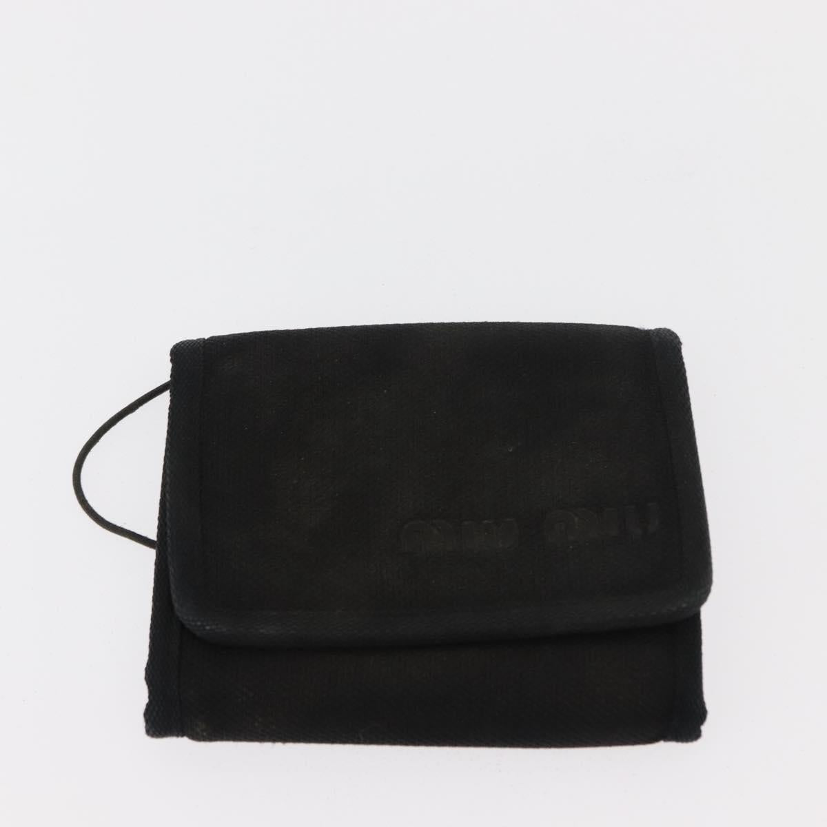 Miu Miu Matelasse Wallet Leather 7Set Blue Black beige Auth bs30046