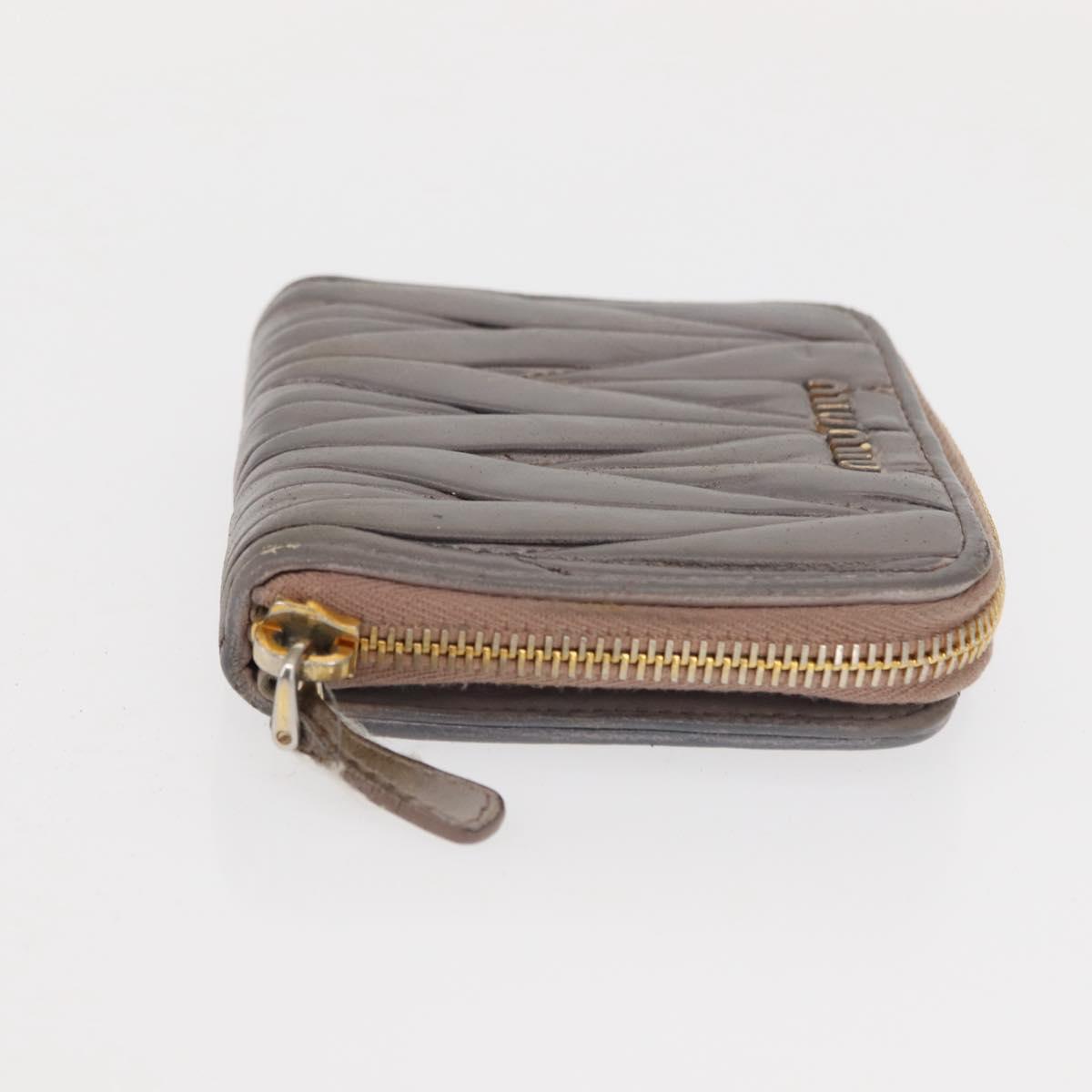 Miu Miu Matelasse Wallet Leather 7Set Blue Black beige Auth bs30046