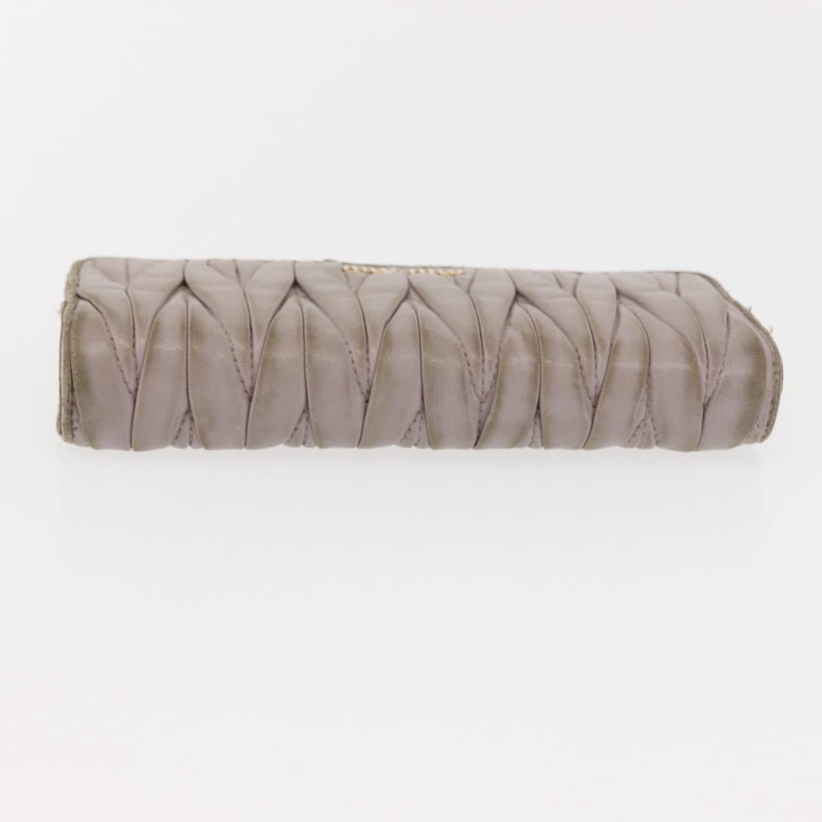 Miu Miu Matelasse Wallet Leather 7Set Blue Black beige Auth bs30046