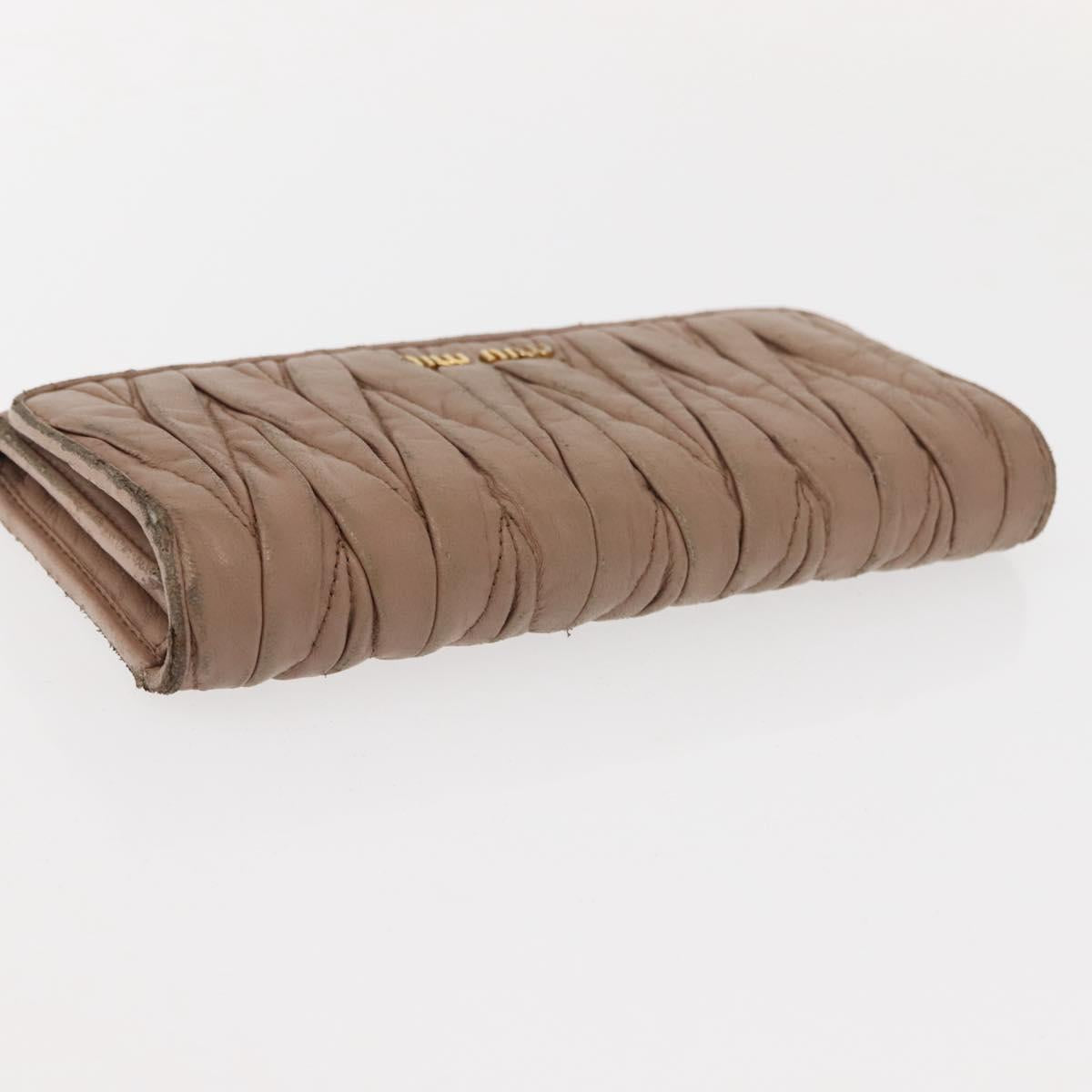 Miu Miu Matelasse Wallet Leather 7Set Blue Black beige Auth bs30046