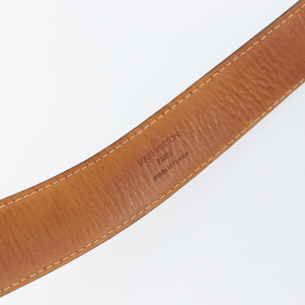 LOUIS VUITTON Monogram Belt 37"" LV Auth bs30049