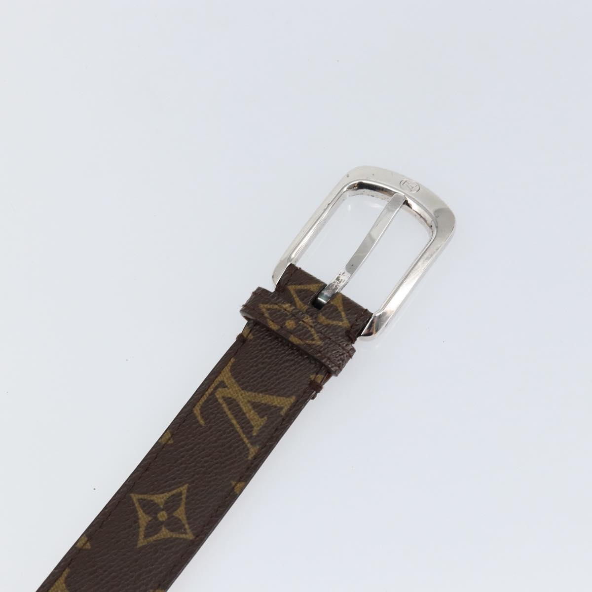 LOUIS VUITTON Monogram Belt 37"" LV Auth bs30049