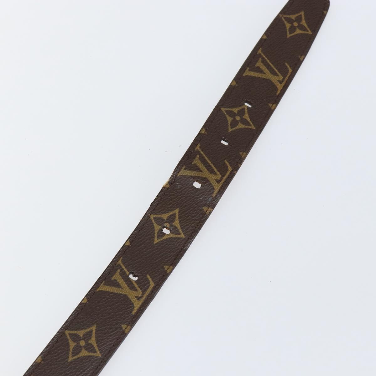 LOUIS VUITTON Monogram Belt 37"" LV Auth bs30049