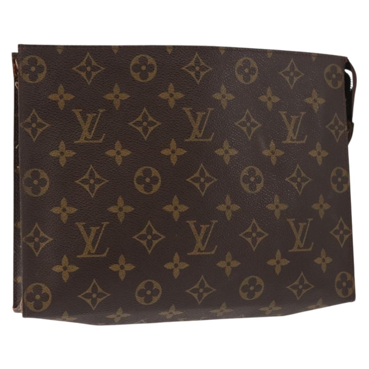 LOUIS VUITTON Monogram Poche Toilette 26 Pouch M47542 LV Auth bs30050