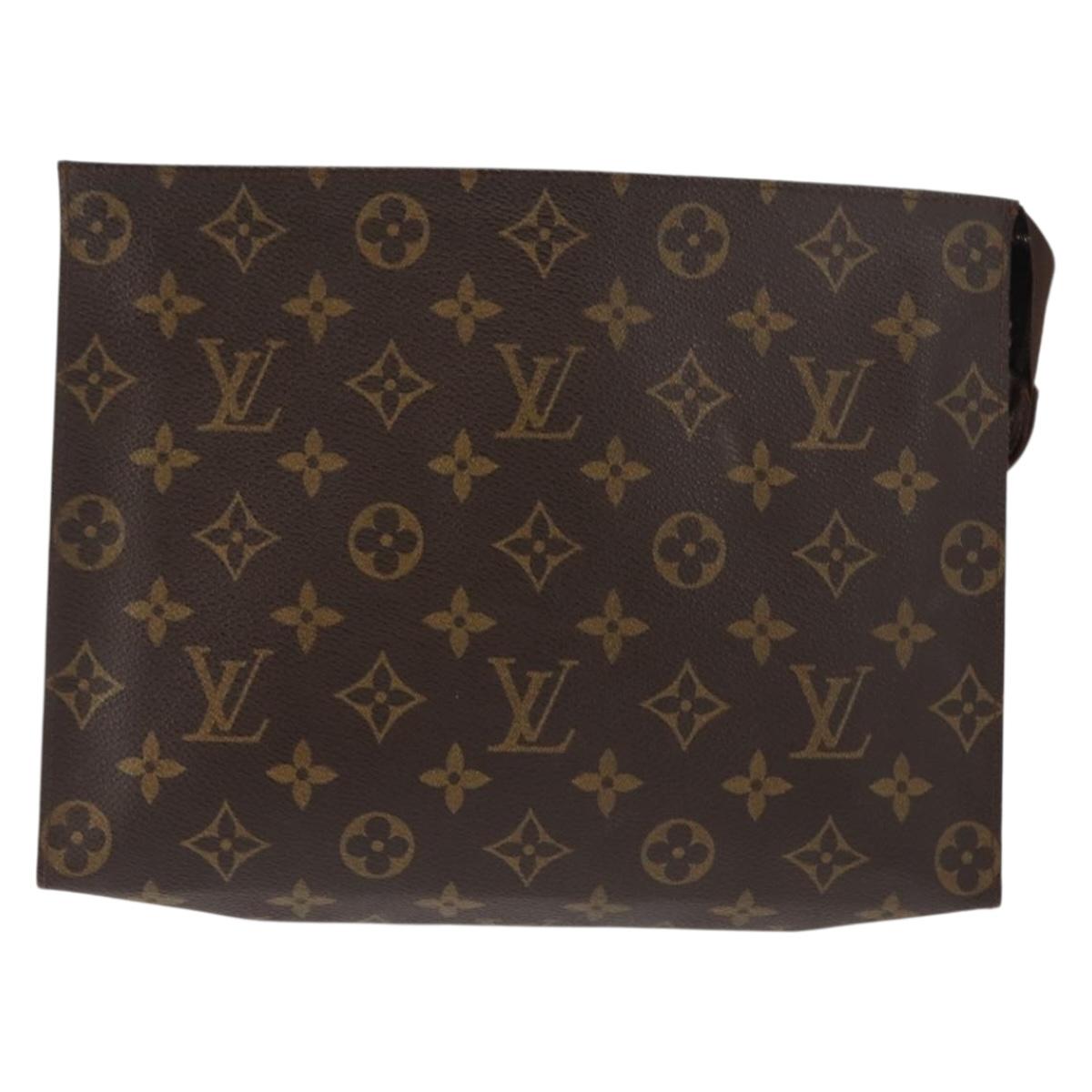LOUIS VUITTON Monogram Poche Toilette 26 Pouch M47542 LV Auth bs30050