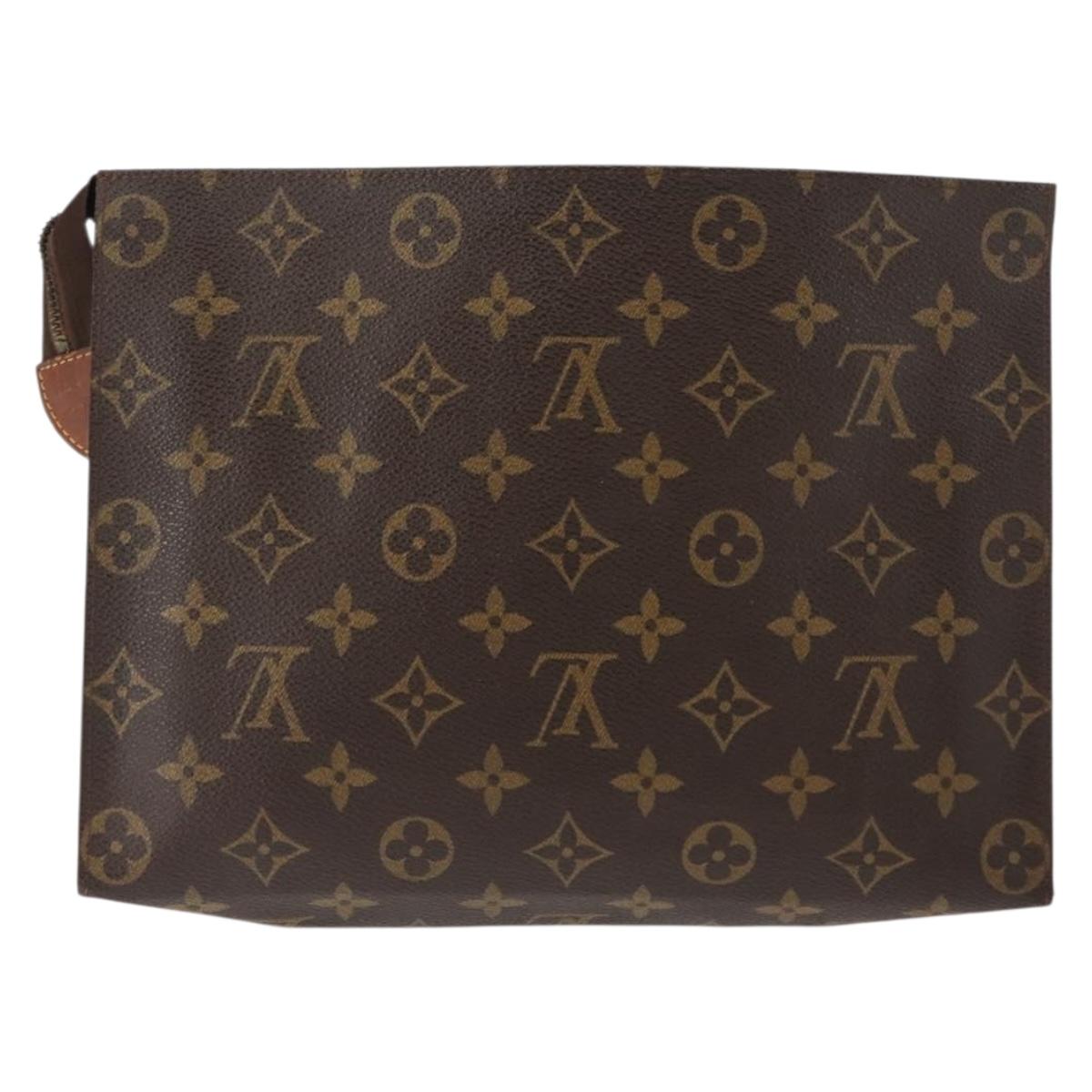 LOUIS VUITTON Monogram Poche Toilette 26 Pouch M47542 LV Auth bs30050
