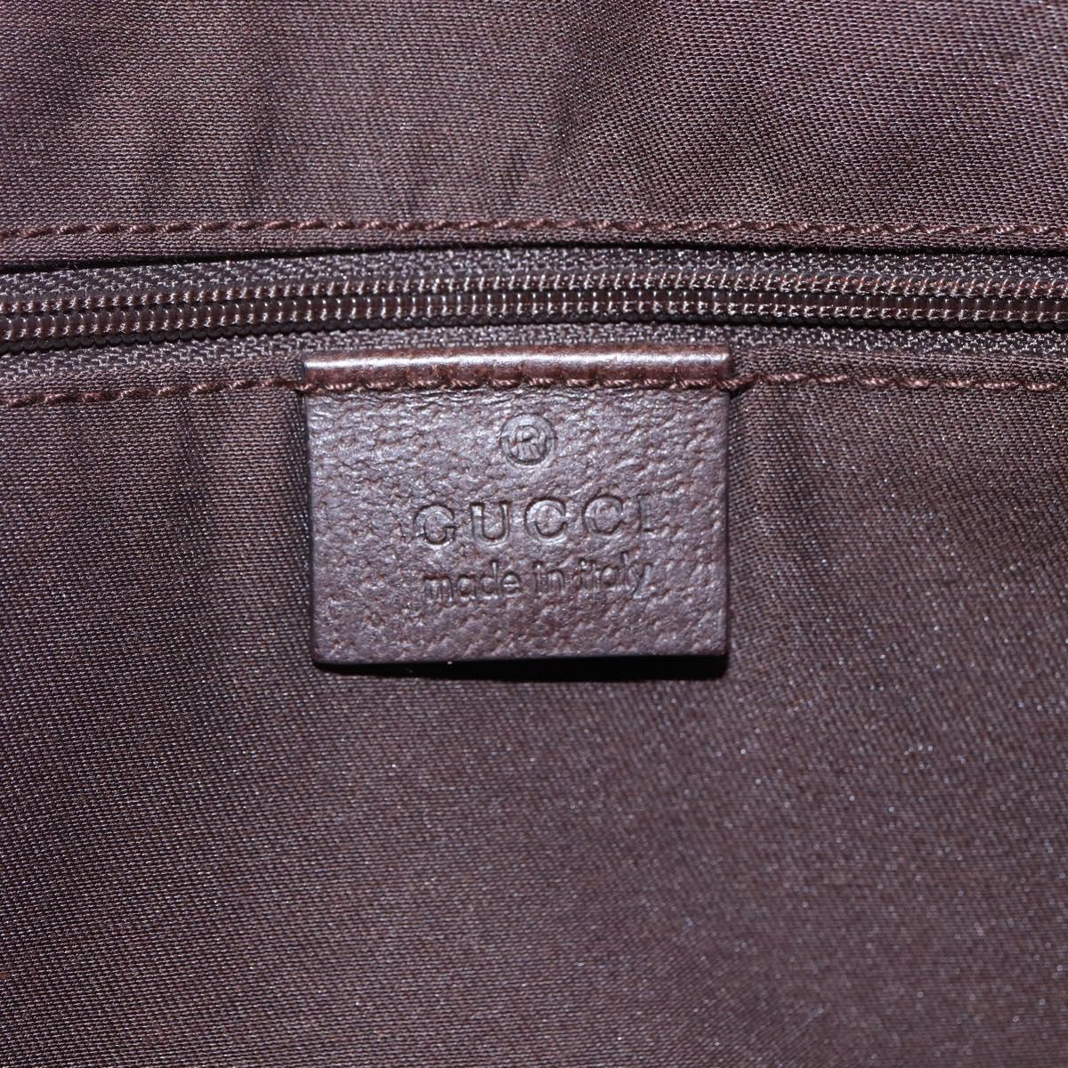 GUCCI GG Canvas Web Sherry Line Tote Bag Beige Gold 145758 Auth bs30053