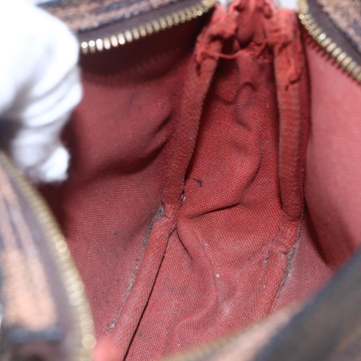 LOUIS VUITTON Damier Ebene Trousse makeup Pouch N51982 LV Auth bs30056