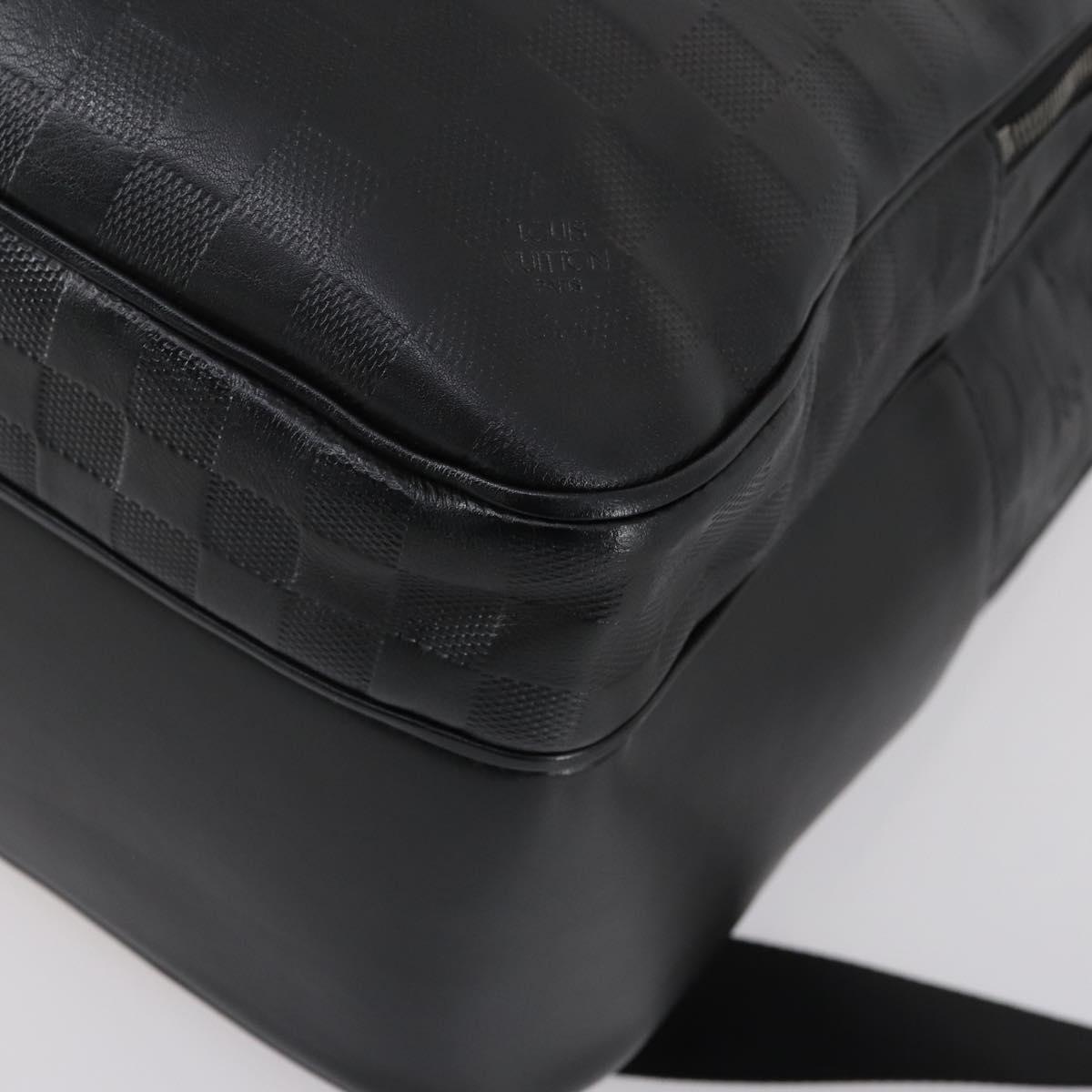 LOUIS VUITTON Damier Infini Michael Backpack Black N41330 LV Auth bs30061