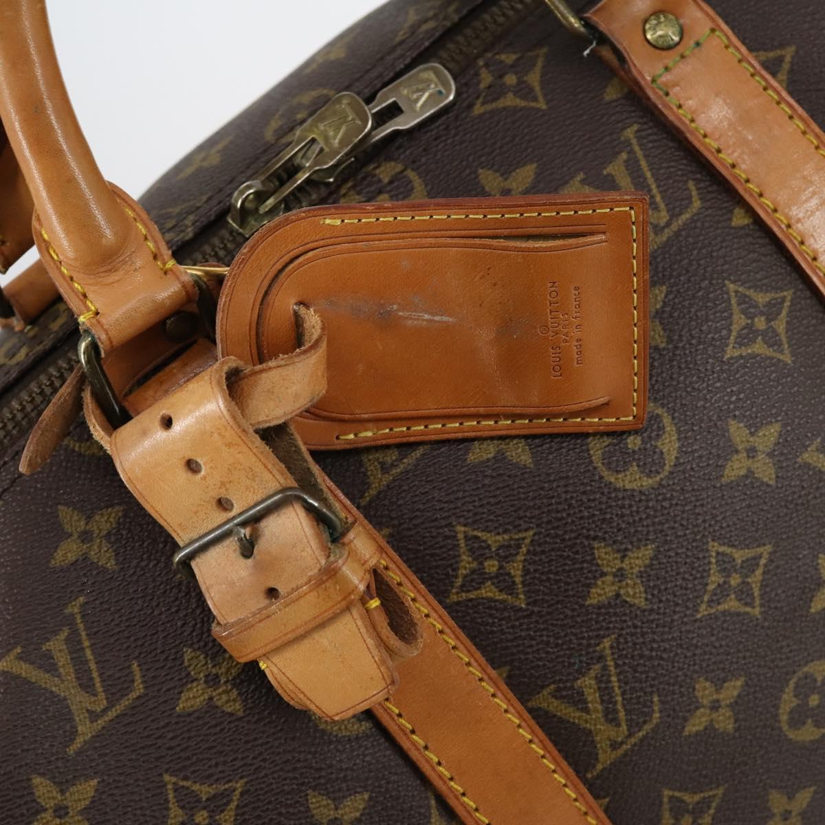 LOUIS VUITTON Monogram Keepall 55 Boston Bag M41424 LV Auth bs30067