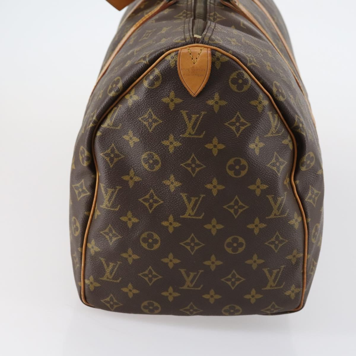 LOUIS VUITTON Monogram Keepall 55 Boston Bag M41424 LV Auth bs30067