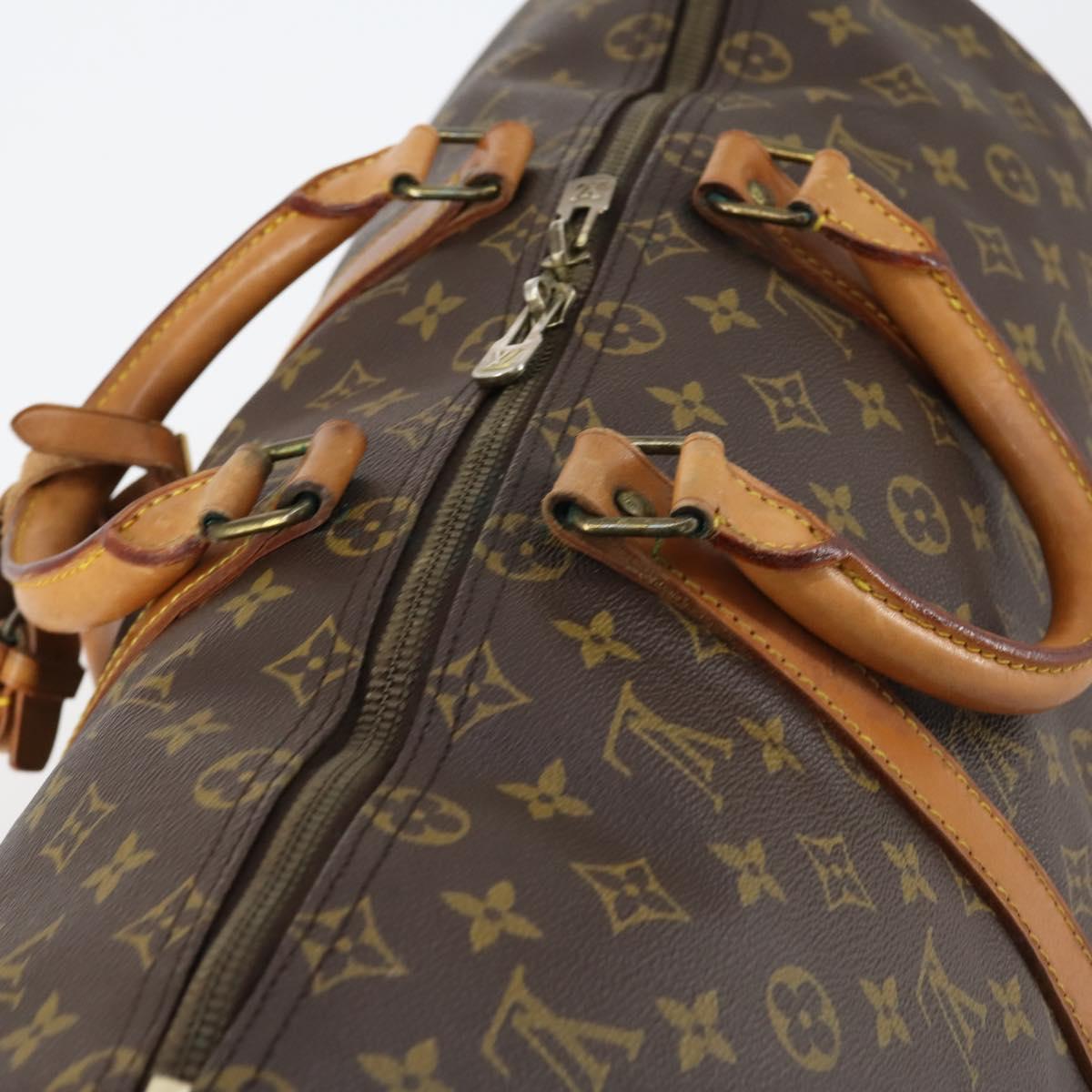 LOUIS VUITTON Monogram Keepall 55 Boston Bag M41424 LV Auth bs30067