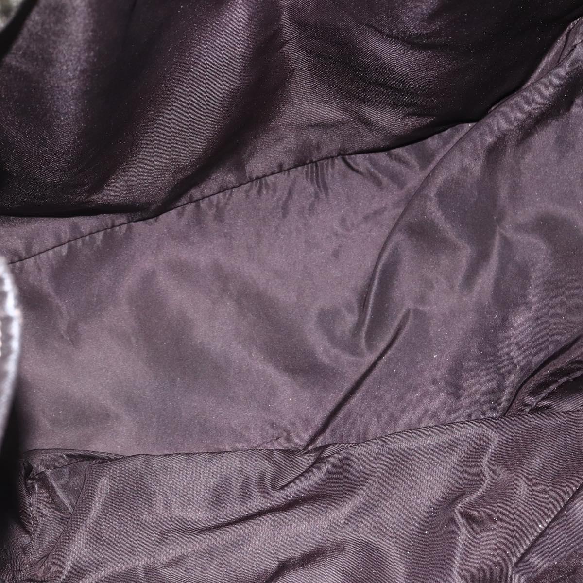 PRADA Tote Bag Nylon Khaki Gold Auth bs30074