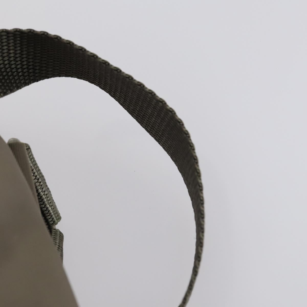 PRADA Backpack Nylon Gray Silver Auth bs30075