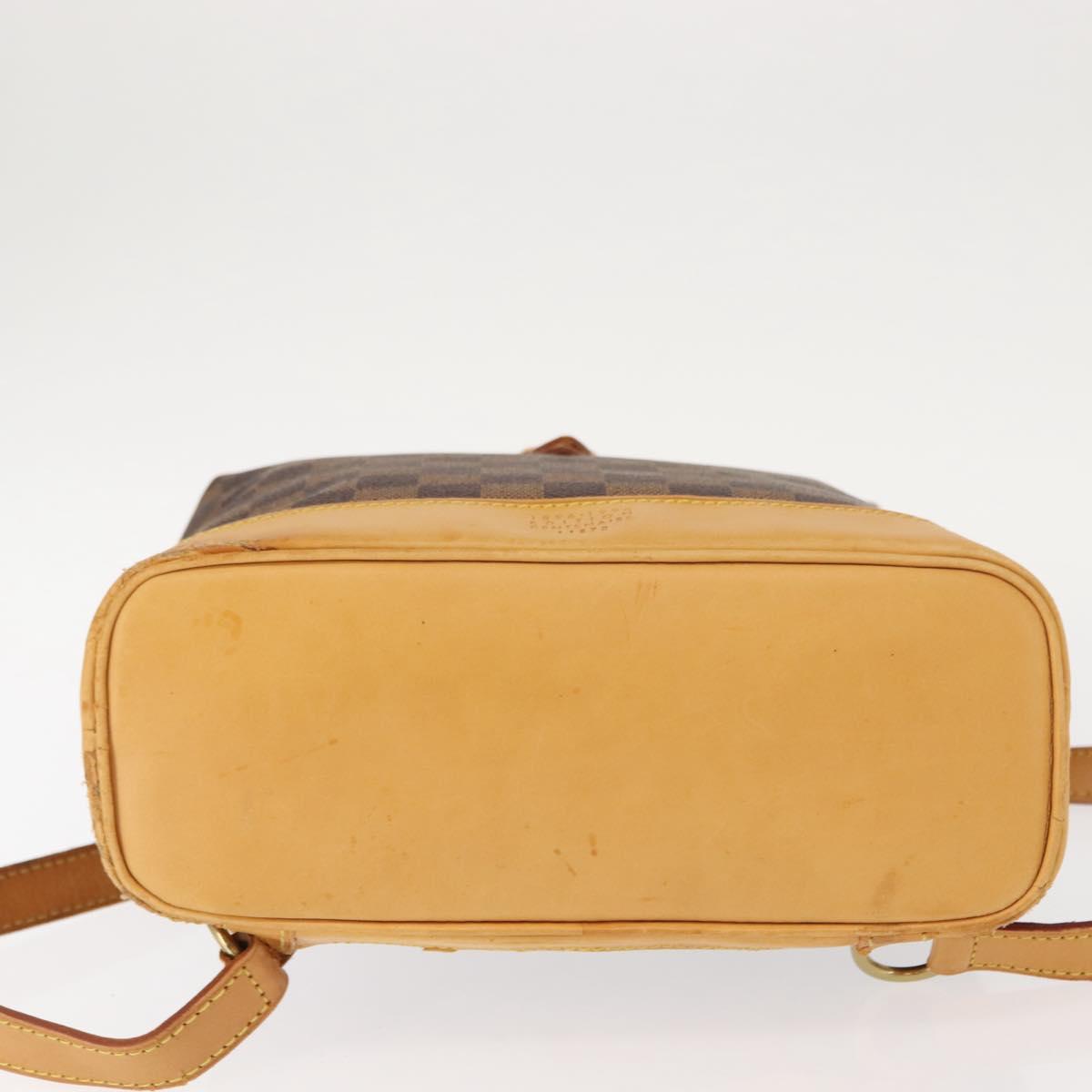 LOUIS VUITTON Damier Ebene Arlucan Backpack N99038 LV Auth bs30076