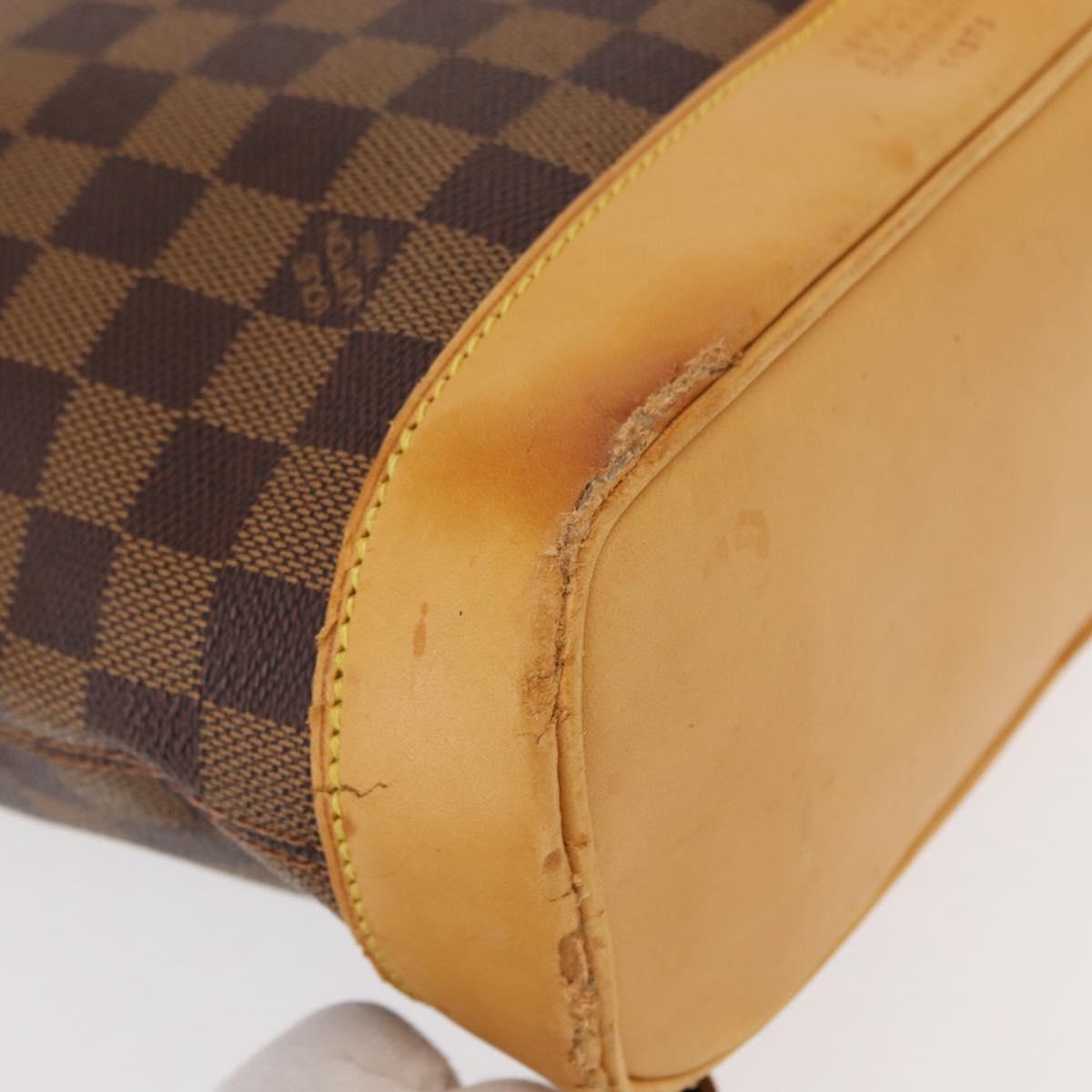 LOUIS VUITTON Damier Ebene Arlucan Backpack N99038 LV Auth bs30076