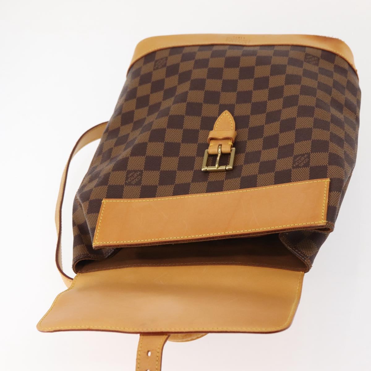 LOUIS VUITTON Damier Ebene Arlucan Backpack N99038 LV Auth bs30076