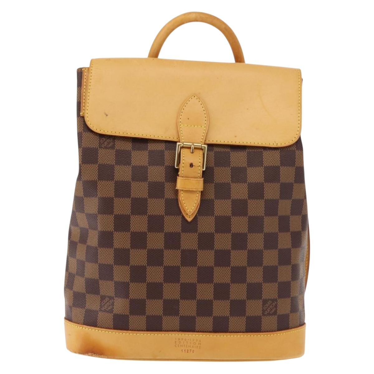 LOUIS VUITTON Damier Ebene Arlucan Backpack N99038 LV Auth bs30076