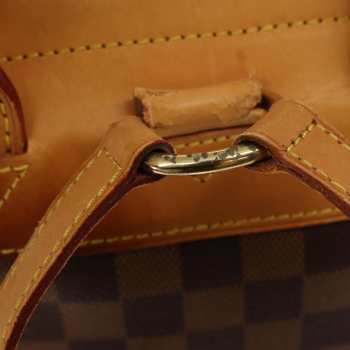 LOUIS VUITTON Damier Ebene Arlucan Backpack N99038 LV Auth bs30076