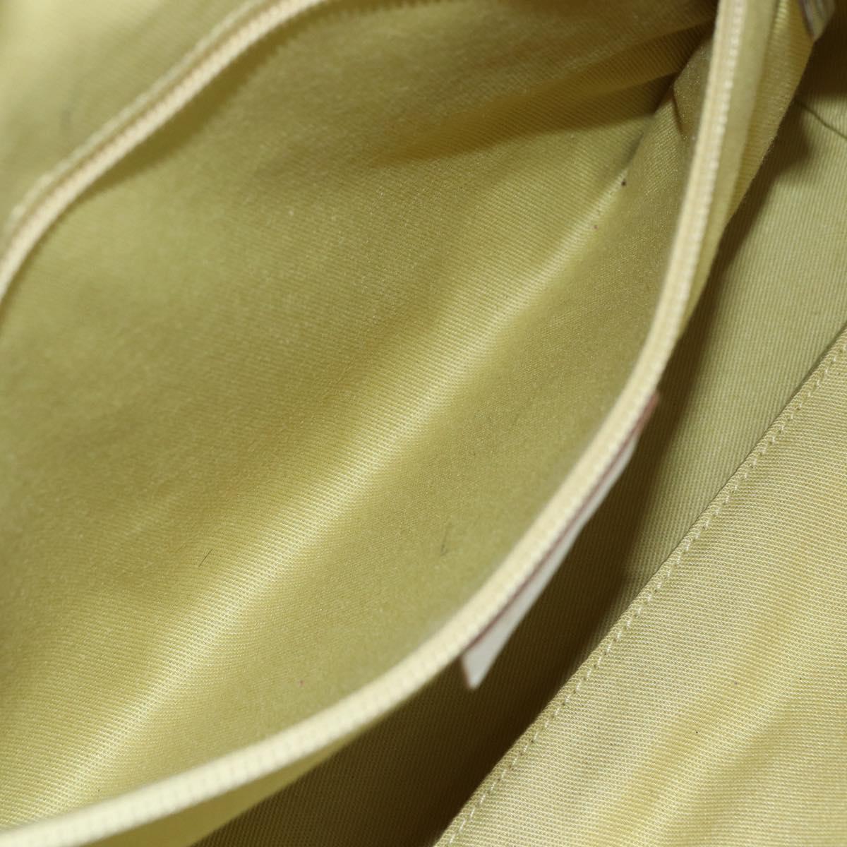 Salvatore Ferragamo Gancini Marissa Tote Bag Leather White Silver Auth bs30082