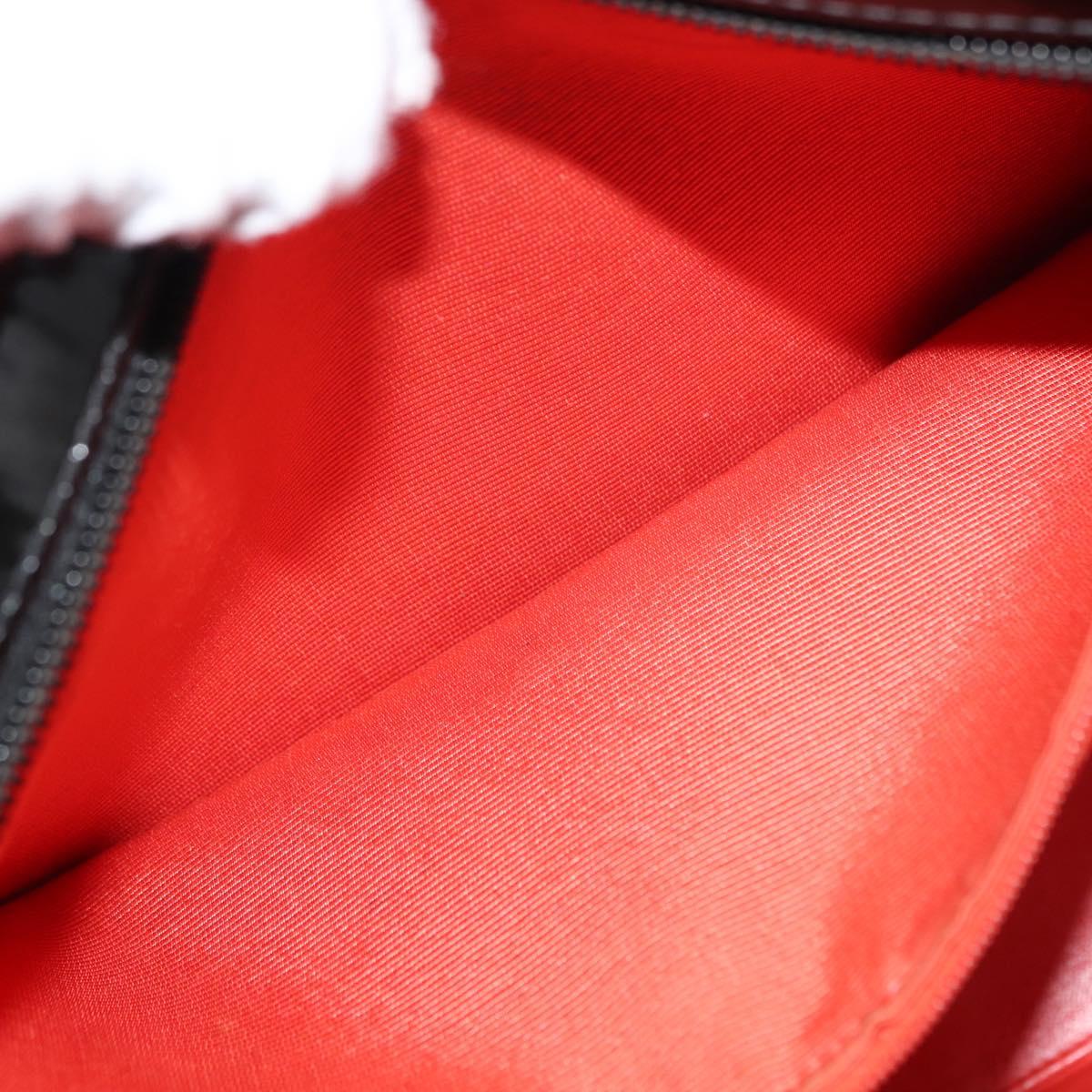 CHANEL Tote Bag Cotton Purple Black CC Auth bs30089