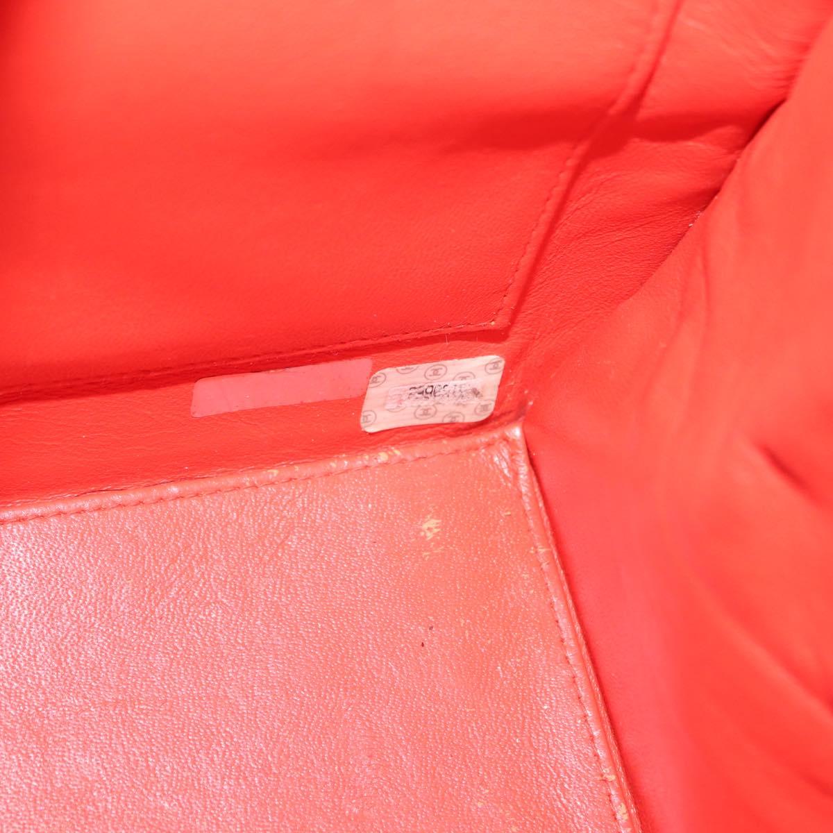 CHANEL Tote Bag Cotton Purple Black CC Auth bs30089