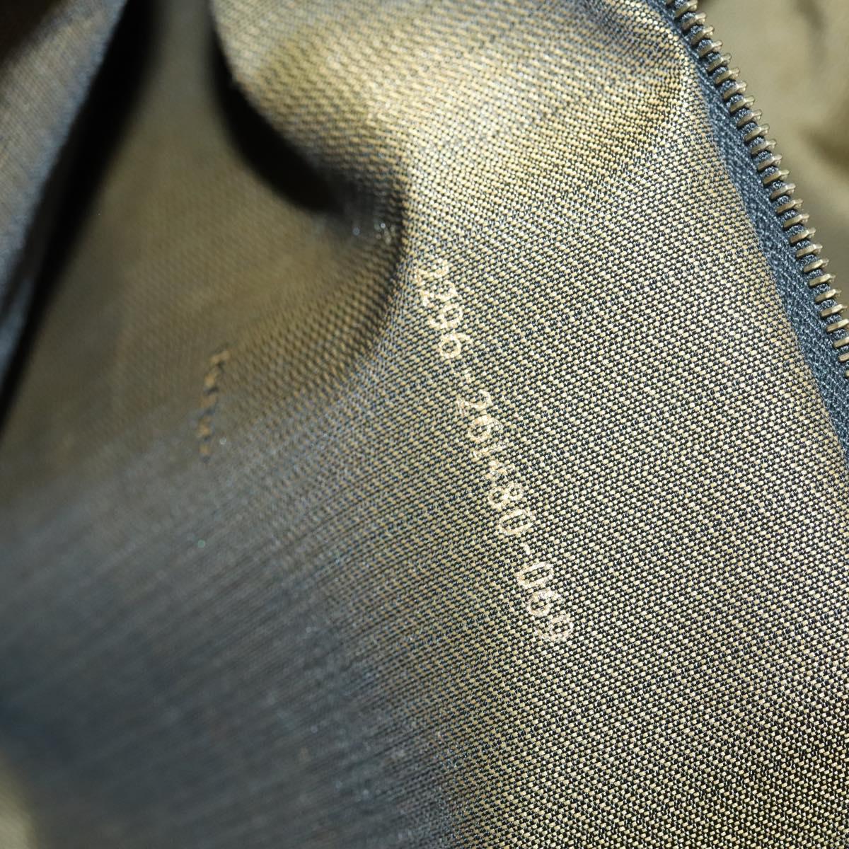 FENDI Zucca Canvas Boston Bag Black Brown Auth bs30091