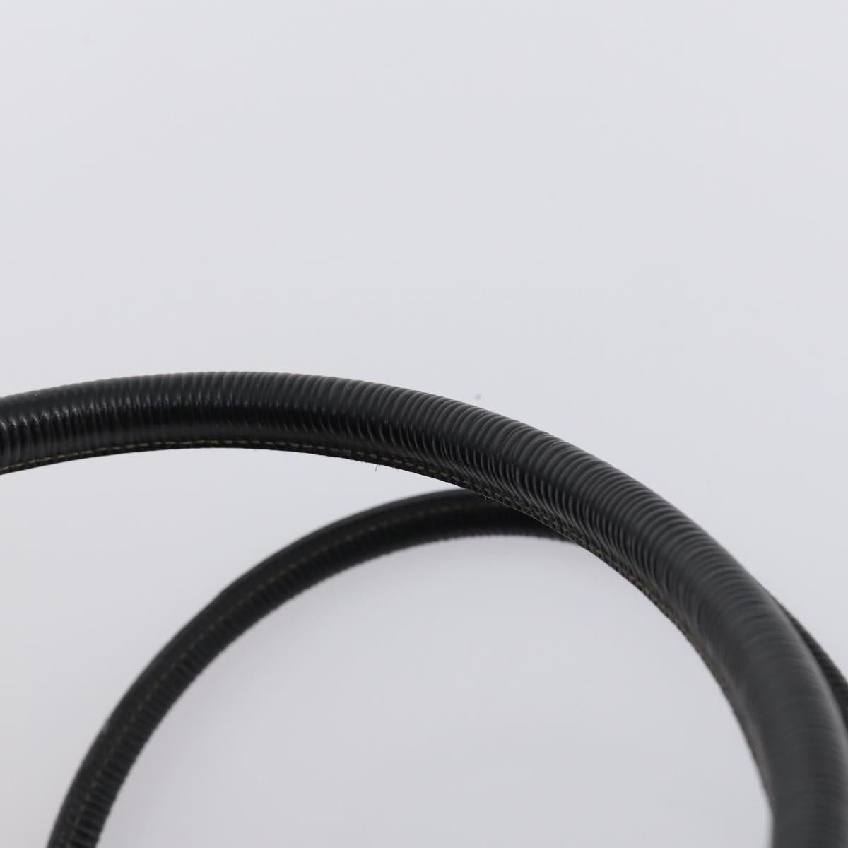 FENDI Zucca Canvas Boston Bag Black Brown Auth bs30091