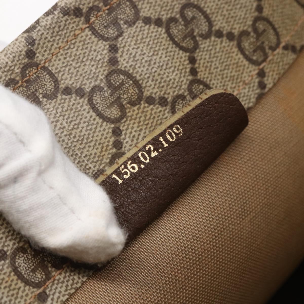 GUCCI GG Supreme Tote Bag PVC Beige 156 02 109 Auth bs30092