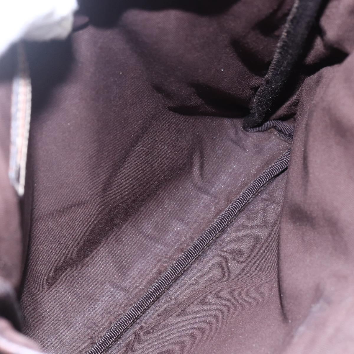 GUCCI GG Supreme Shoulder Bag PVC Leather Beige Gold 223666 Auth bs30094