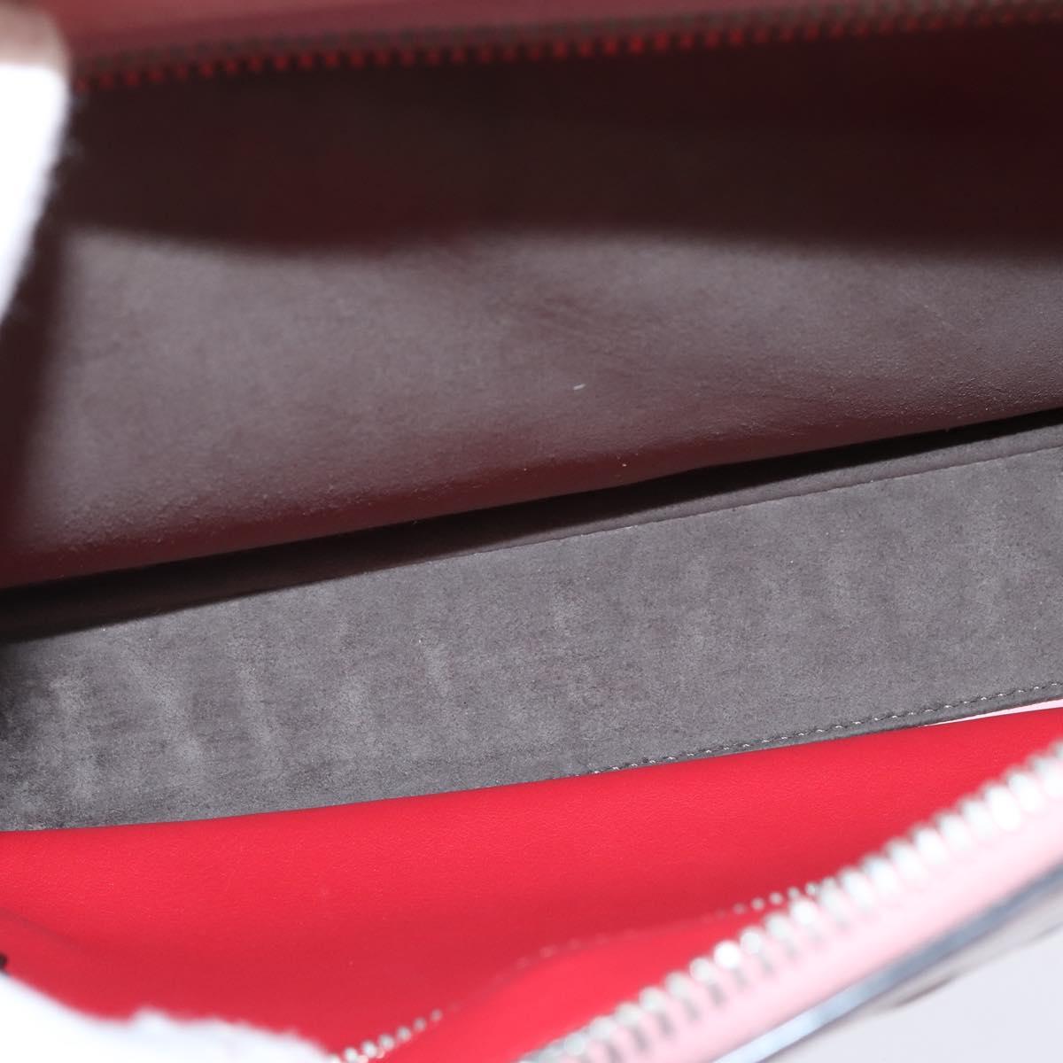 FENDI Dot Com Hand Bag Leather 2way Pink Silver Auth bs30098